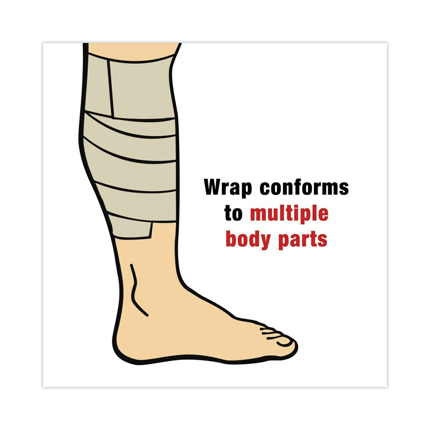 ACE™ Self Adhesive Bandage Wrap - 3