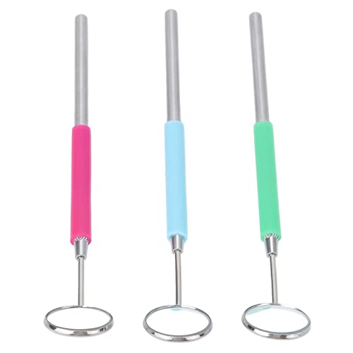Stainless Steel Grafted Eyelash & Dental Inspection Mirror - Professional Medical Tool for Hospitals, Beauty Salons & Home Use - Perfect for Eyelash Extensions, Dental Exams & Makeup Application