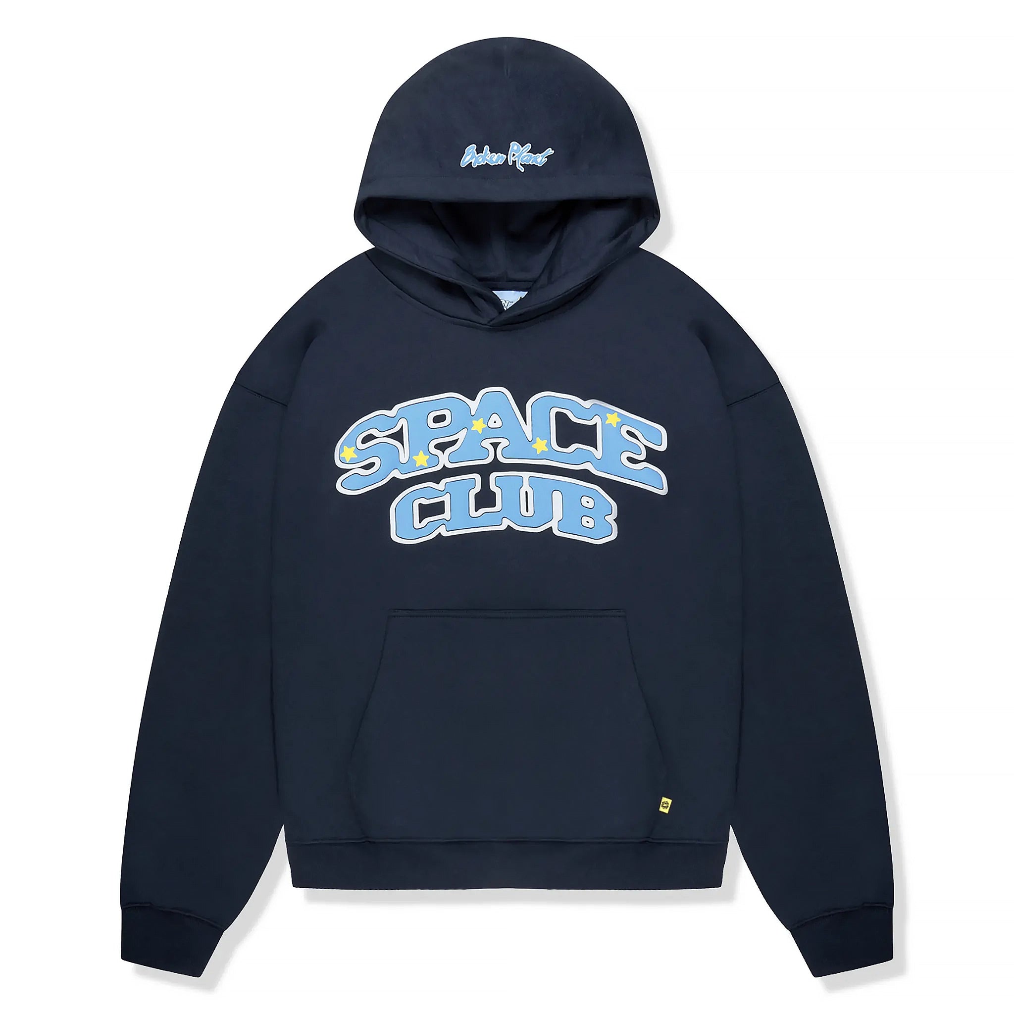 Broken Planet Space Club Outerspace Blue Hoodie - Trendy Streetwear Pullover for Men & Women | Perfect for Casual Wear, Gym, and Outdoor Activities