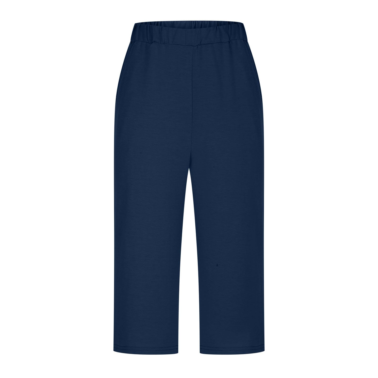 Plus Size Women's Capri Pajama Set - Short Sleeve Top & Capri Pants 2-Piece Lounge Wear | Soft & Comfy PJs for Sleep, Relaxation & Home Wear