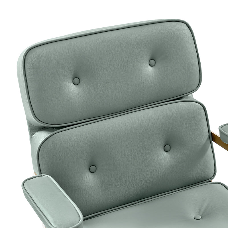 Denise Upholstered Swivel Office Chair - Ergonomic Executive Desk Chair with Adjustable Height & Lumbar Support - Perfect for Home Office, Gaming & Conference Rooms