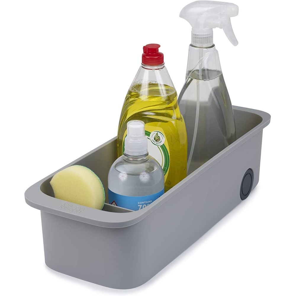 Joseph Joseph Grey CupboardStore Storage Caddy - Organize Kitchen Cabinets, Pantry Shelves & Bathroom Essentials | Space-Saving Home Organization Solution