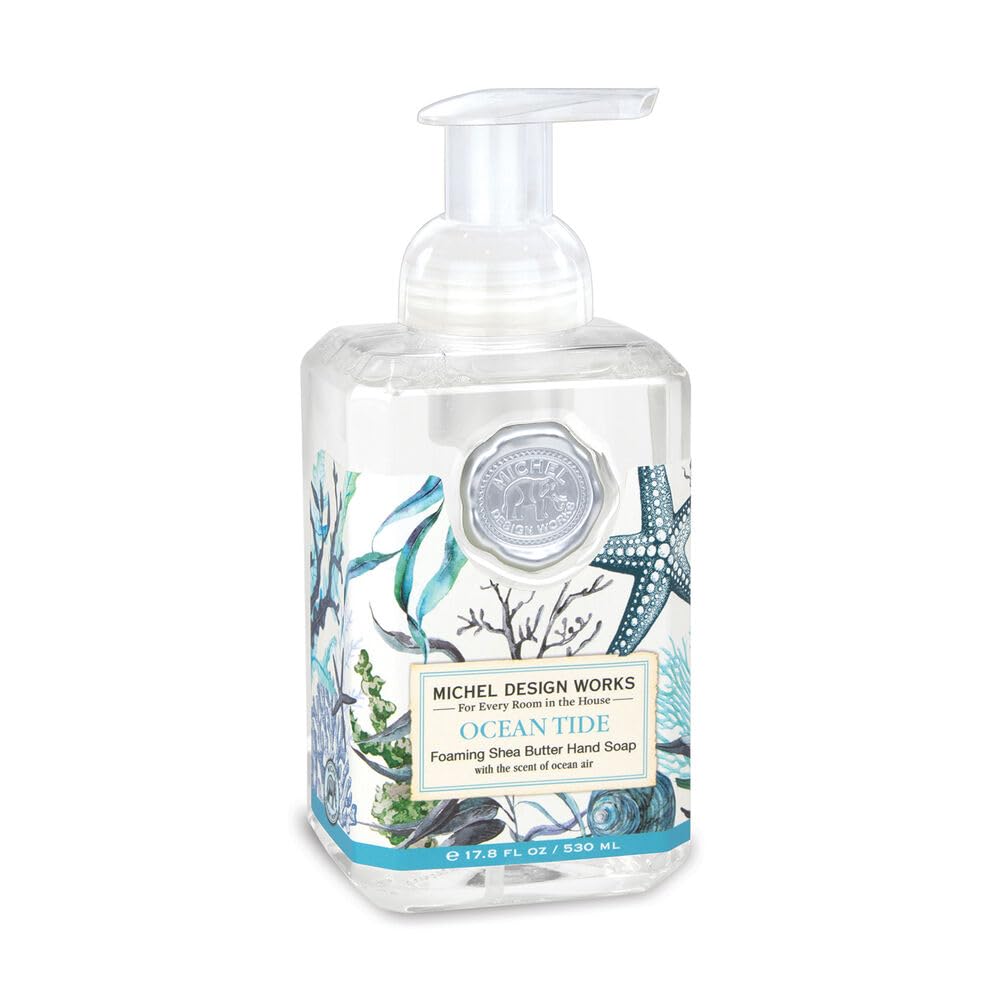Michel Design Works Foaming Hand Soap - Refreshing Ocean Tide Scent | Moisturizing & Gentle | Perfect for Bathroom, Kitchen & Guest Washrooms