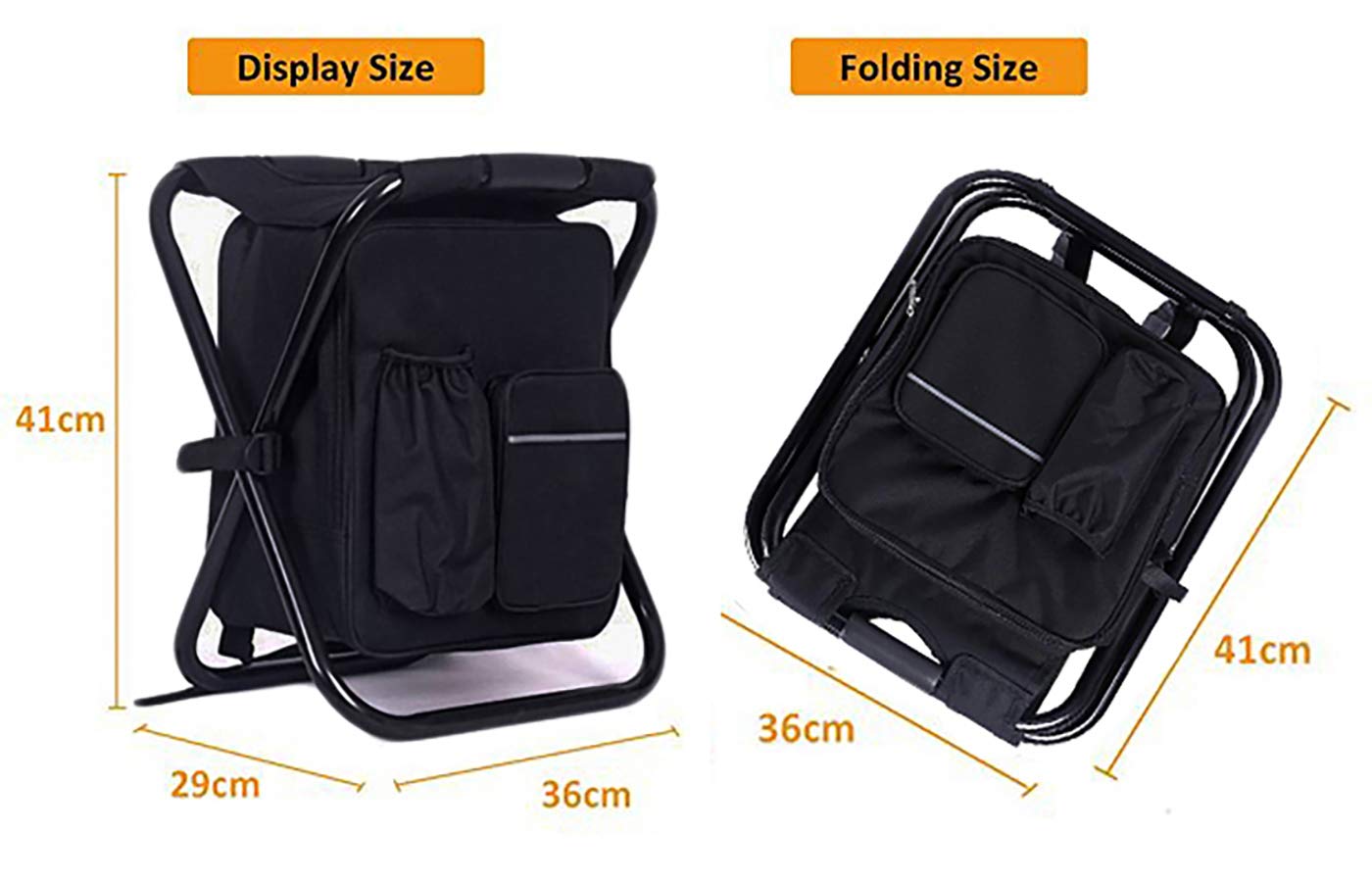 HANERDUN 3-in-1 Cooler Backpack with Foldable Fishing Chair - Portable Backpack Chair with Insulated Cooler Bag for Outdoor Adventures, Beach, Camping & Hiking | Perfect for Picnics, Tailgating & Fishing Trips