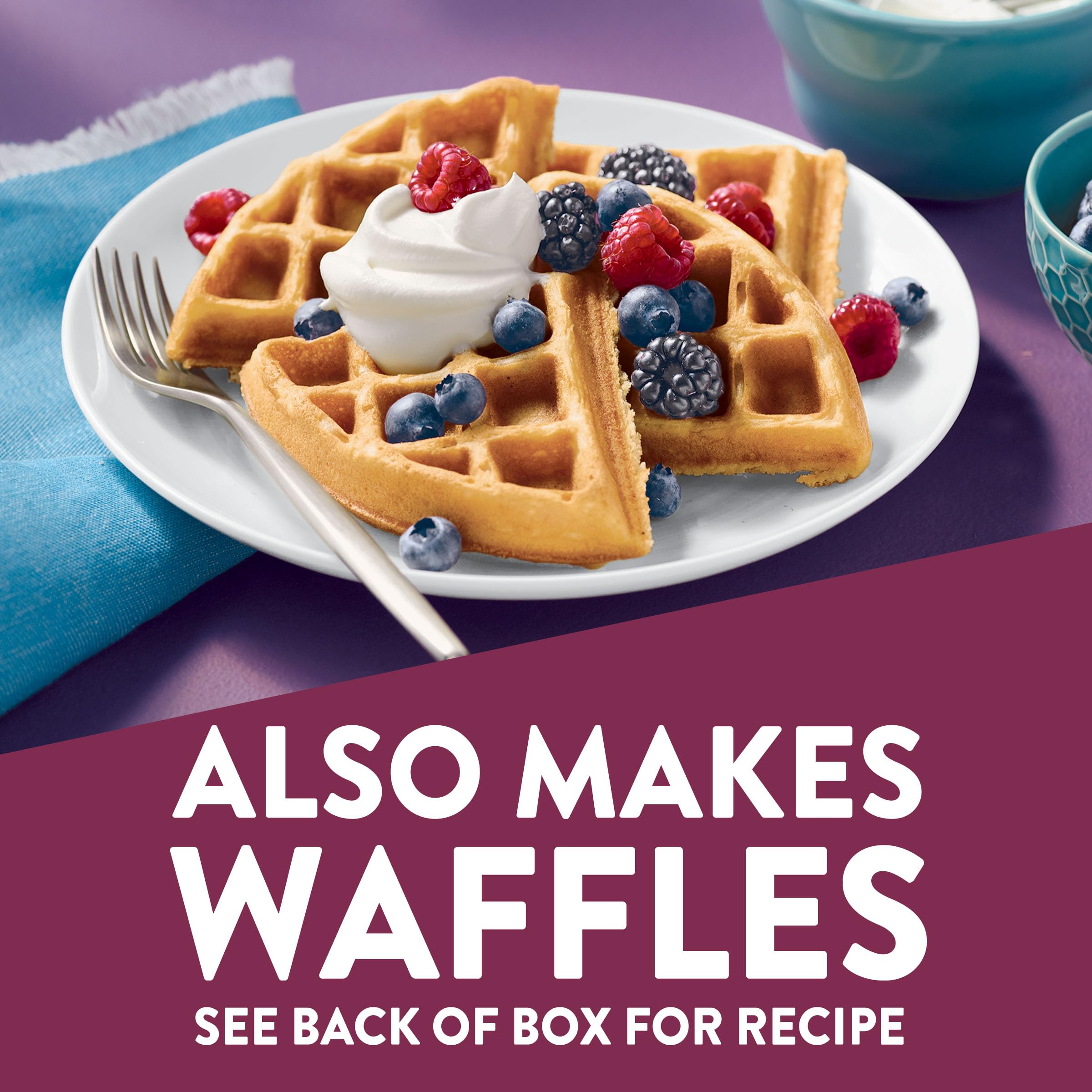 Krusteaz Sweet Cream Pancake and Waffle Mix - Light & Fluffy Buttermilk Pancake Mix - 26 oz Box (Pack of 12) - Perfect for Breakfast, Brunch, and Family Gatherings