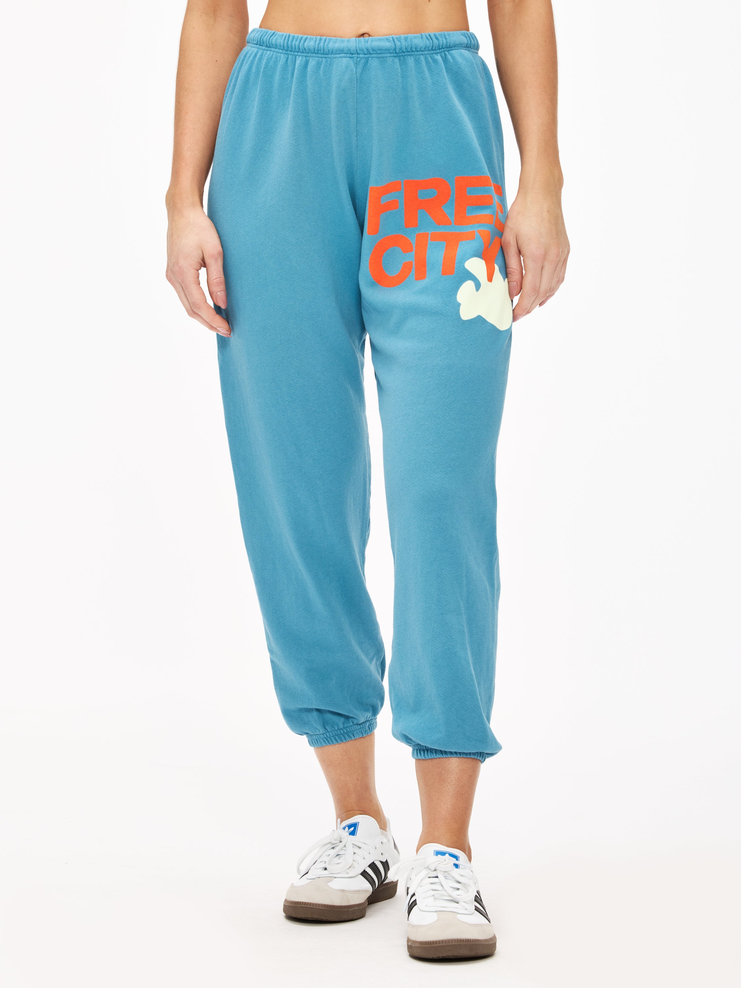 Freecity Large Sweatpants for Men - Comfortable Cotton Joggers with Drawstring Waist - Perfect for Lounge, Gym, and Casual Wear