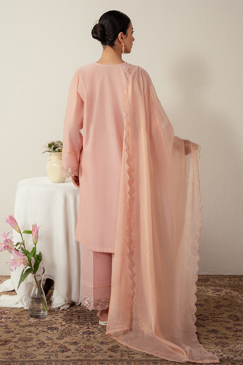 Botanical Blush 2-Piece Set (Shirt & Dupatta) - Elegant Women's Ethnic Wear for Festivals, Weddings & Special Occasions
