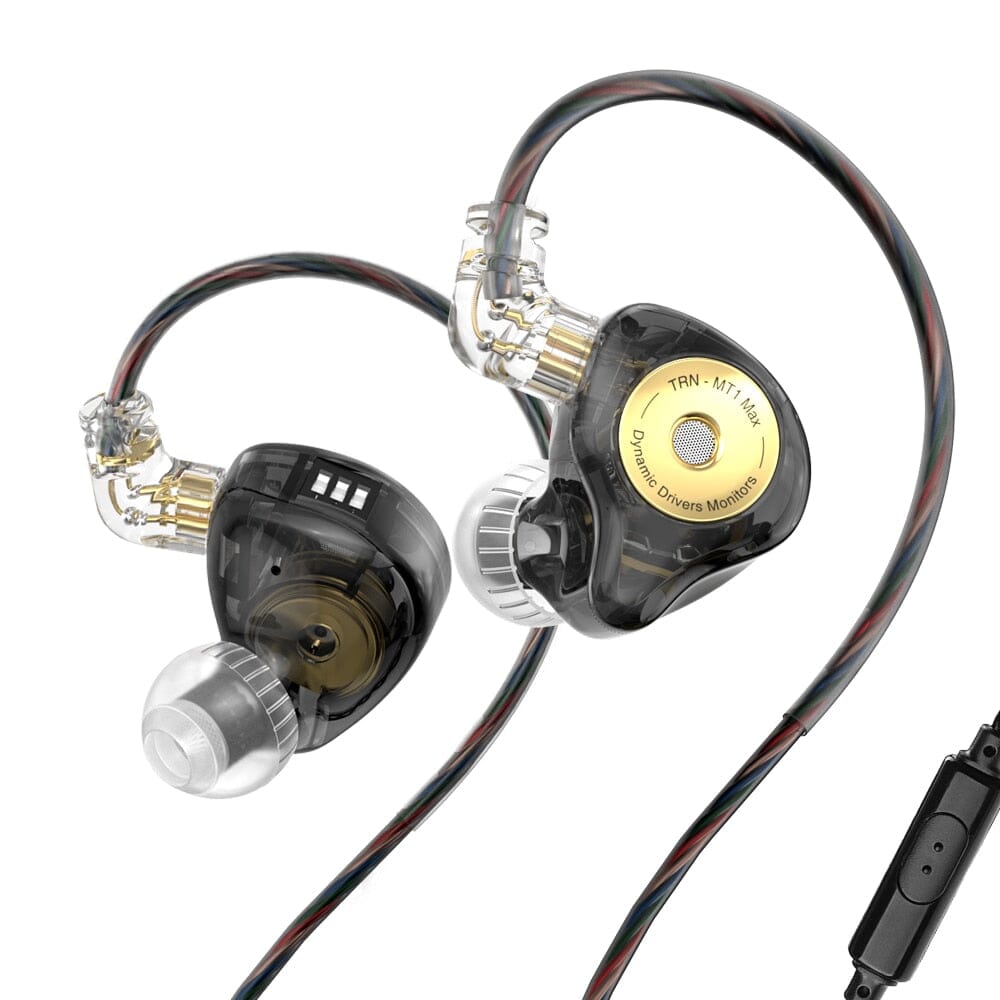 TRN MT1 MAX 10mm Dual Magnet Dynamic Driver HiFi Earphones - Perfect for Audiophiles, Gaming & Music Listening