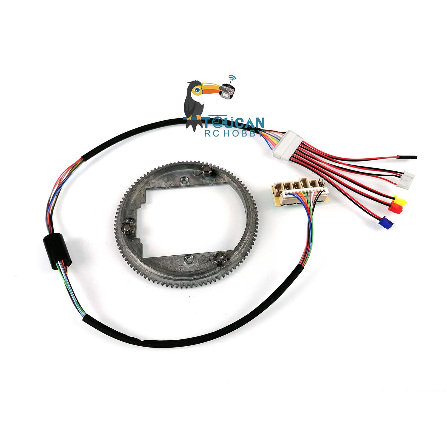 360 Degree Rotating Electric Slip Ring - 12P Metal Gear for 1/16 Henglong 6.0 RC Tank Models | Perfect for DIY Robotics, Tank Upgrades & Remote Control Vehicle Modifications