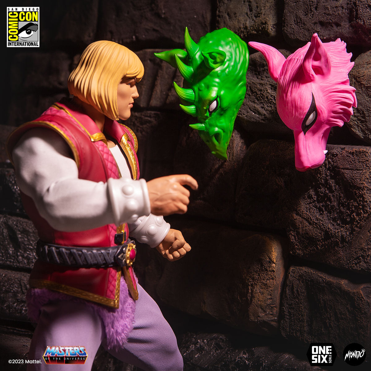 Masters of the Universe Prince Adam 1/6 Scale Action Figure SDCC Exclusive Collectible - Perfect for Display, Gifts, and Comic-Con Fans