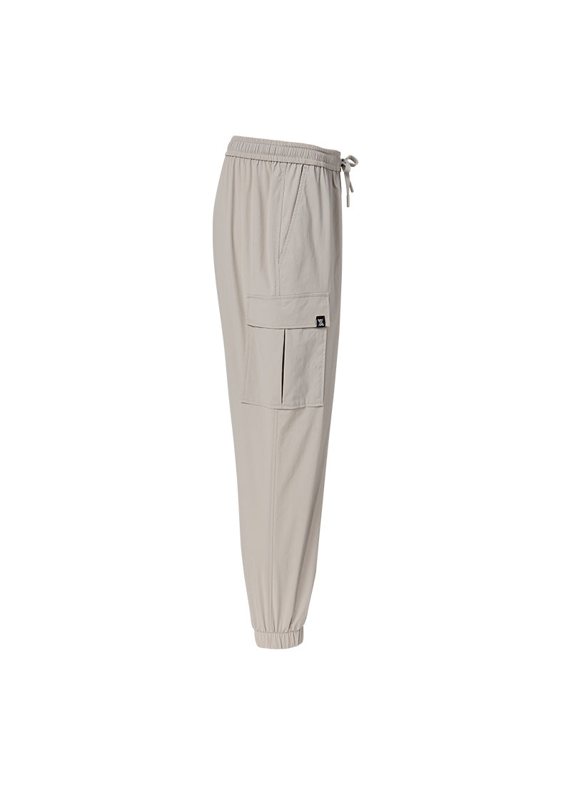 **Elastic Waist Loose Fit Cargo Jogger Pants for Men - Comfortable Casual Workout & Outdoor Hiking Pants**
