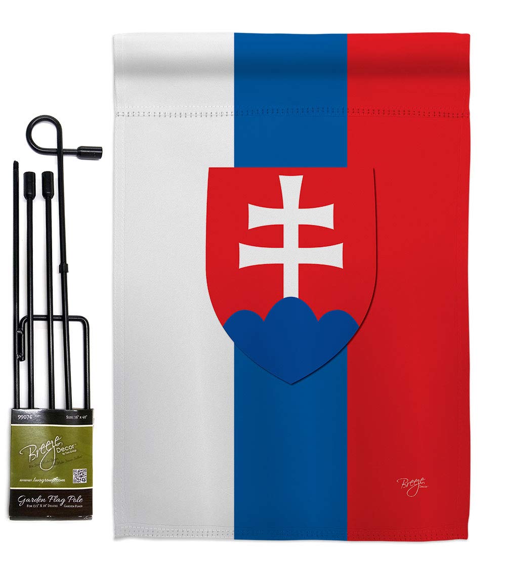 Slovakia Garden Flag Set - Double-Sided Yard Decor for Home & Gifts