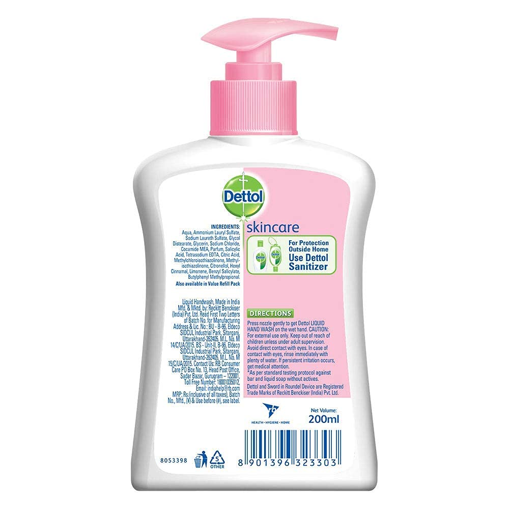 Dettol Original Liquid Hand Wash Refill 675ml & Pump Bottle 200ml - Antibacterial Germ Protection Formula, 10x Better Defense | Ideal for Home, Kitchen, Bathroom & Office Use