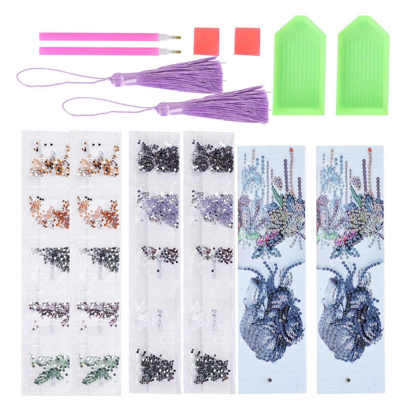 Exquisite DIY Crystal Bookmarks for Painting - Durable Soft Edge Bookmarks for Home & Office Use - Perfect for Gifts, Reading, and Book Lovers