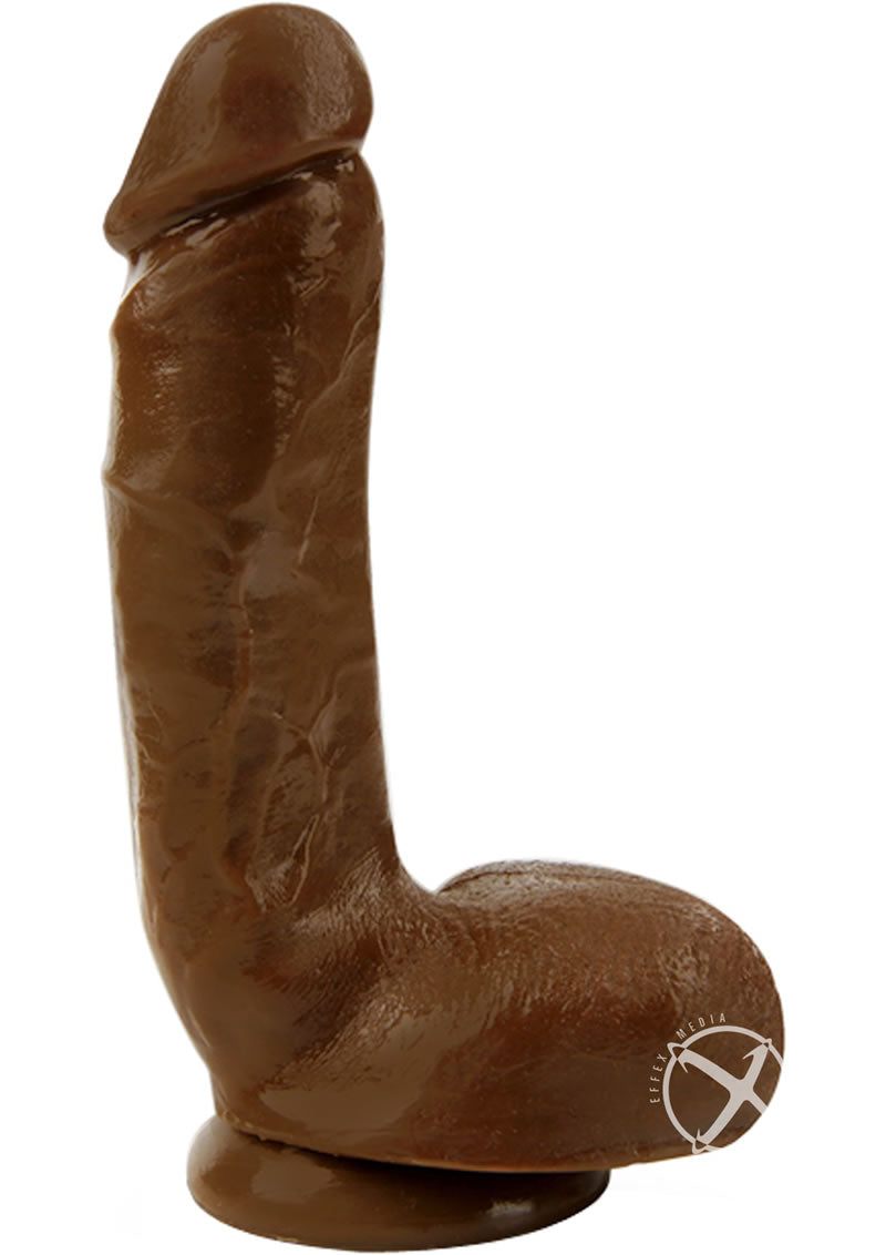 Au Naturel Jerome Dildo 8.75 Inch Chocolate Realistic Silicone Adult Toy for Couples & Solo Play - Perfect for Spicing Up Your Intimate Moments