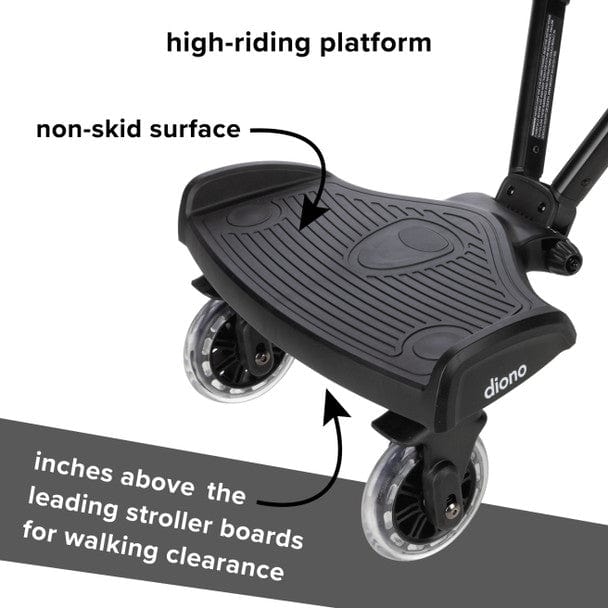 Diono Hop 'n Roll™ Universal Stroller Board for Kids - Lightweight & Adjustable Ride-On Attachment for Strollers - Perfect for Toddlers on the Go, Shopping Trips & Family Outings