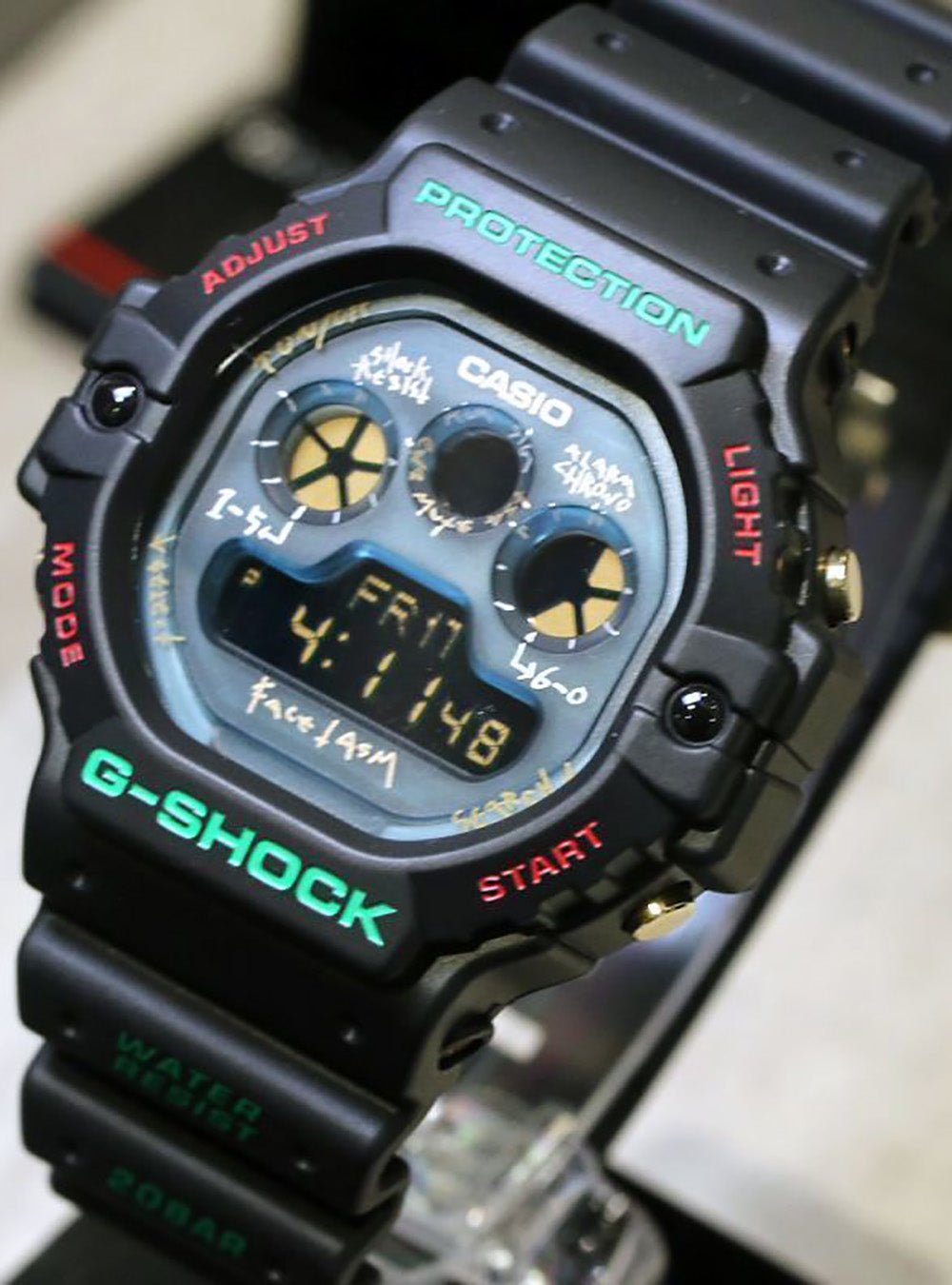 CASIO G-Shock DW-5900FA-1JR Digital Watch - FACETASM Collaboration Limited Edition - Shock Resistant, Waterproof, LED Backlight - Perfect for Outdoor Sports, Hiking, and Streetwear Fashion