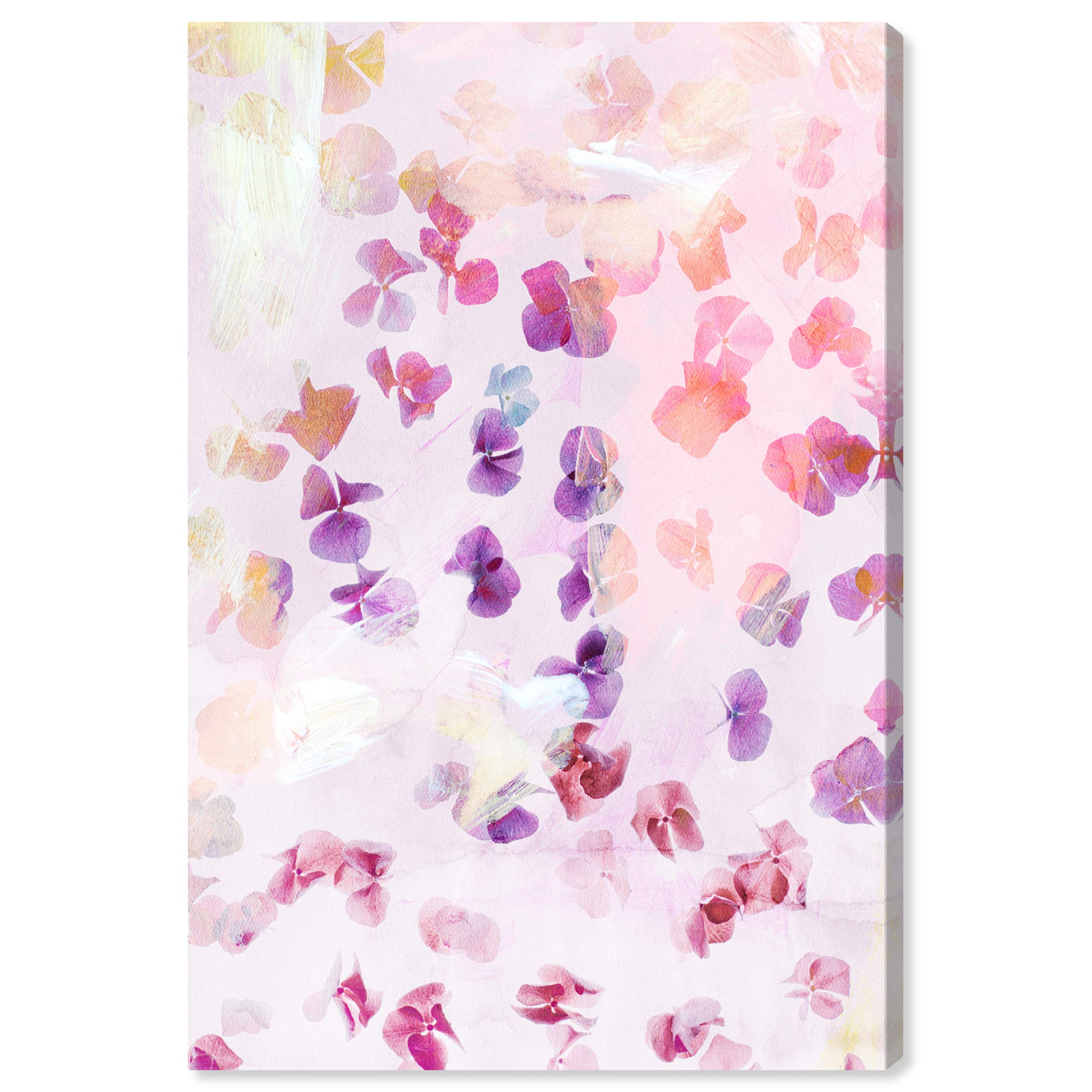 Oliver Gal Artist Co. Floral Wall Art Canvas Print - 'Cascading Flowers' Pink & Purple Botanical Painting - 30x45 Inch Modern Home Decor for Living Room, Bedroom & Office