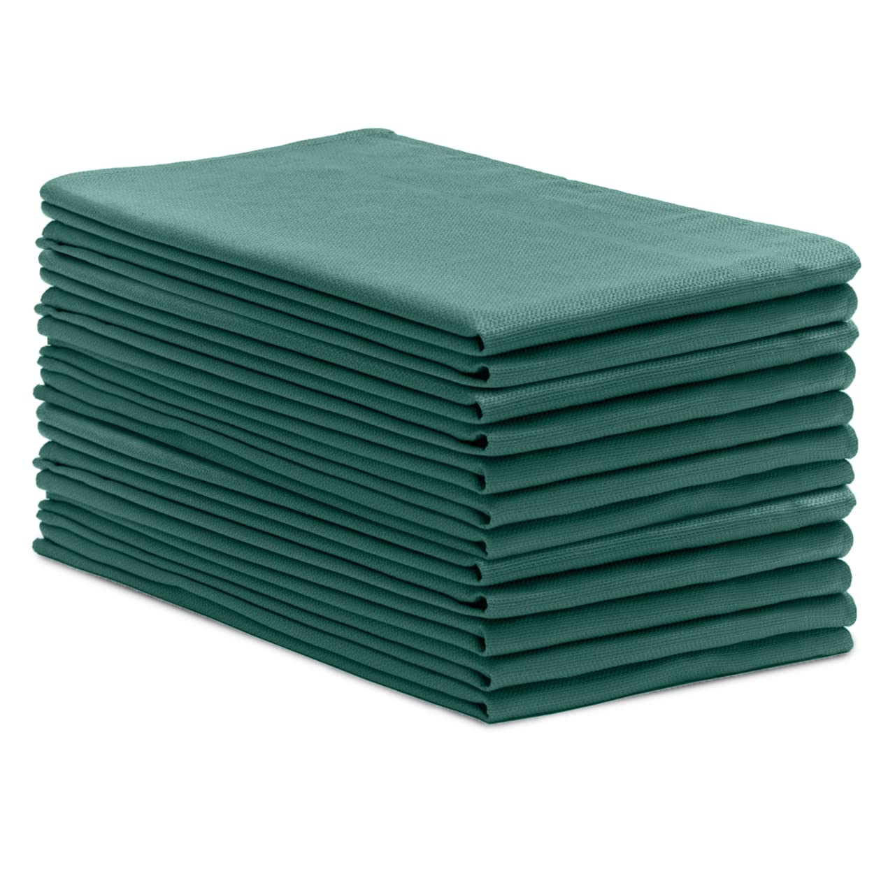 Avalon 100% Cotton Surgical Huck Towels - Pack of 12 (16x27 Inches) | Lint-Free Multi-Purpose Cleaning Cloths | Ideal for Hospitals, Clinics, Home Cleaning & Automotive Use | Green