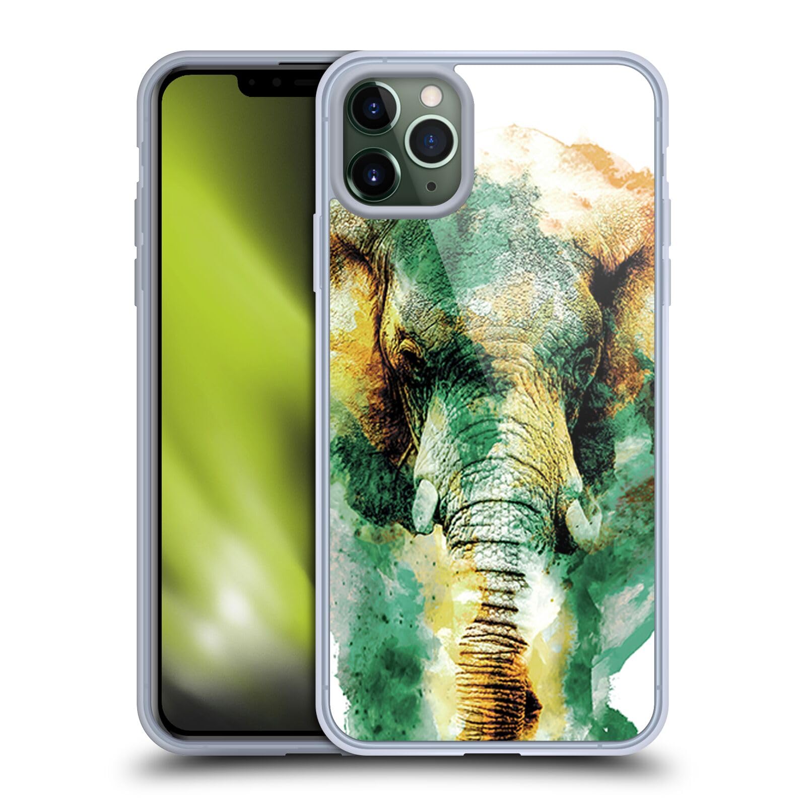 Officially Licensed Riza Peker Wild Africa Animals Soft Gel Case for Apple iPhone 11 Pro Max - Durable Protective Cover with Stylish Animal Prints, Perfect for Outdoor Adventures and Daily Use