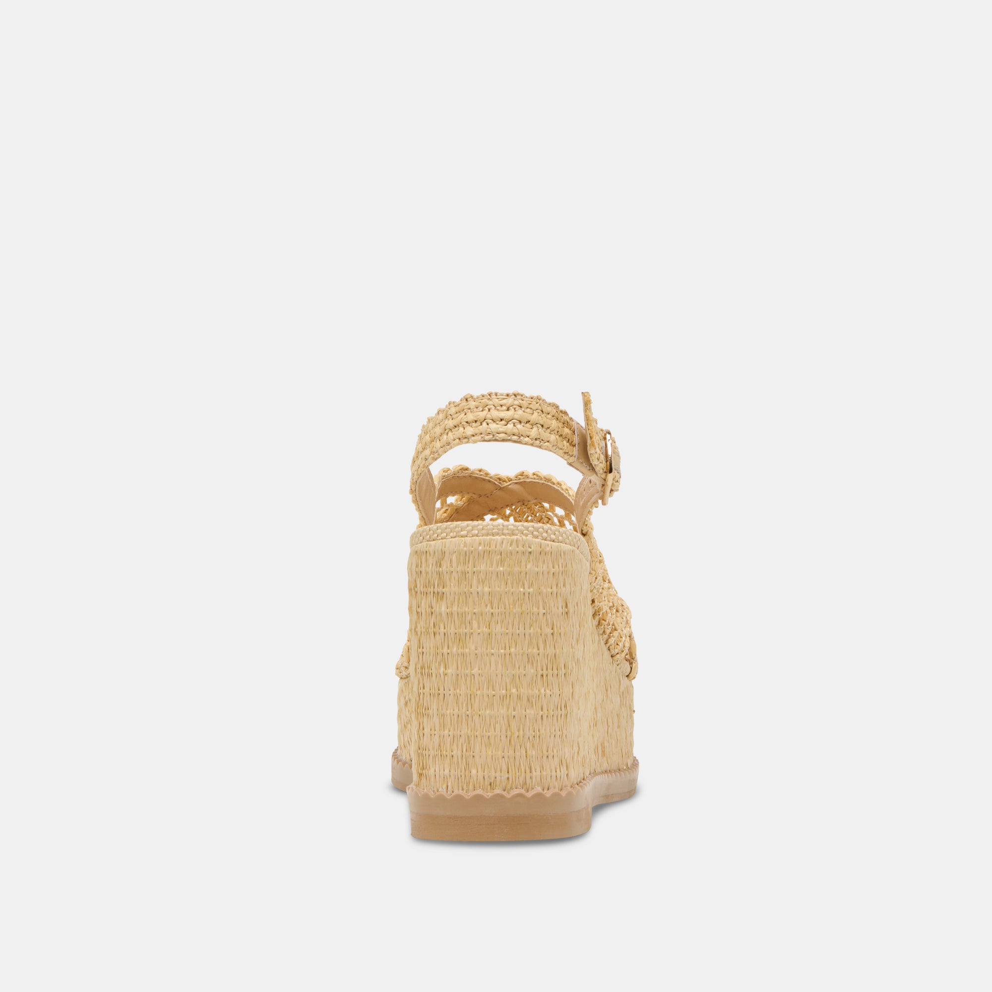 DEXLER Women's Natural Woven Raffia Wedge Sandals - Comfortable Summer Beach Wedges for Outdoor, Vacation & Casual Wear