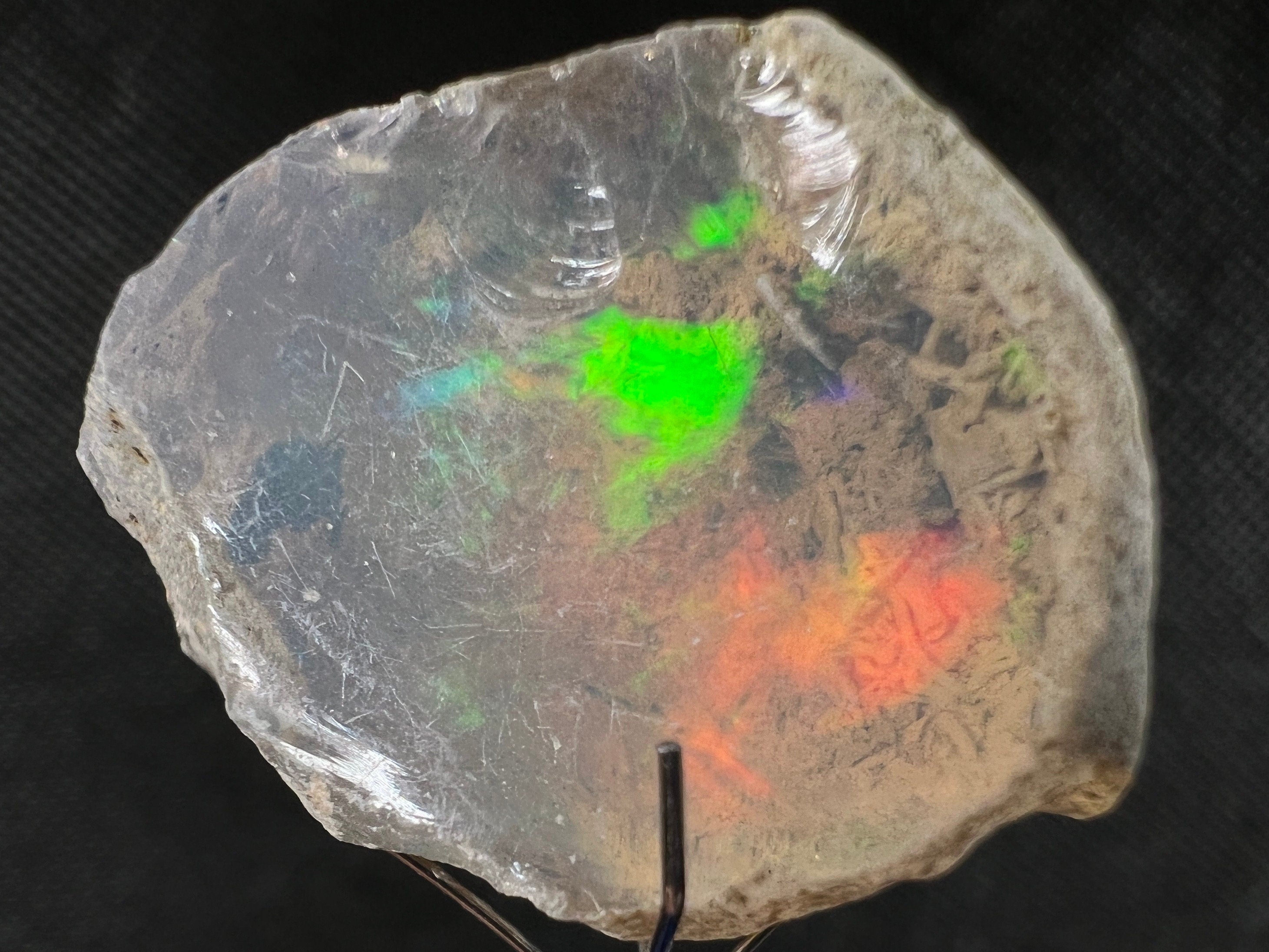 Natural 4A+ Welo Opal Raw Crystal - Premium Cutting Grade Opal Gemstone, October Birthstone (50692) for Jewelry Making, Healing Crystals & Mineral Collection