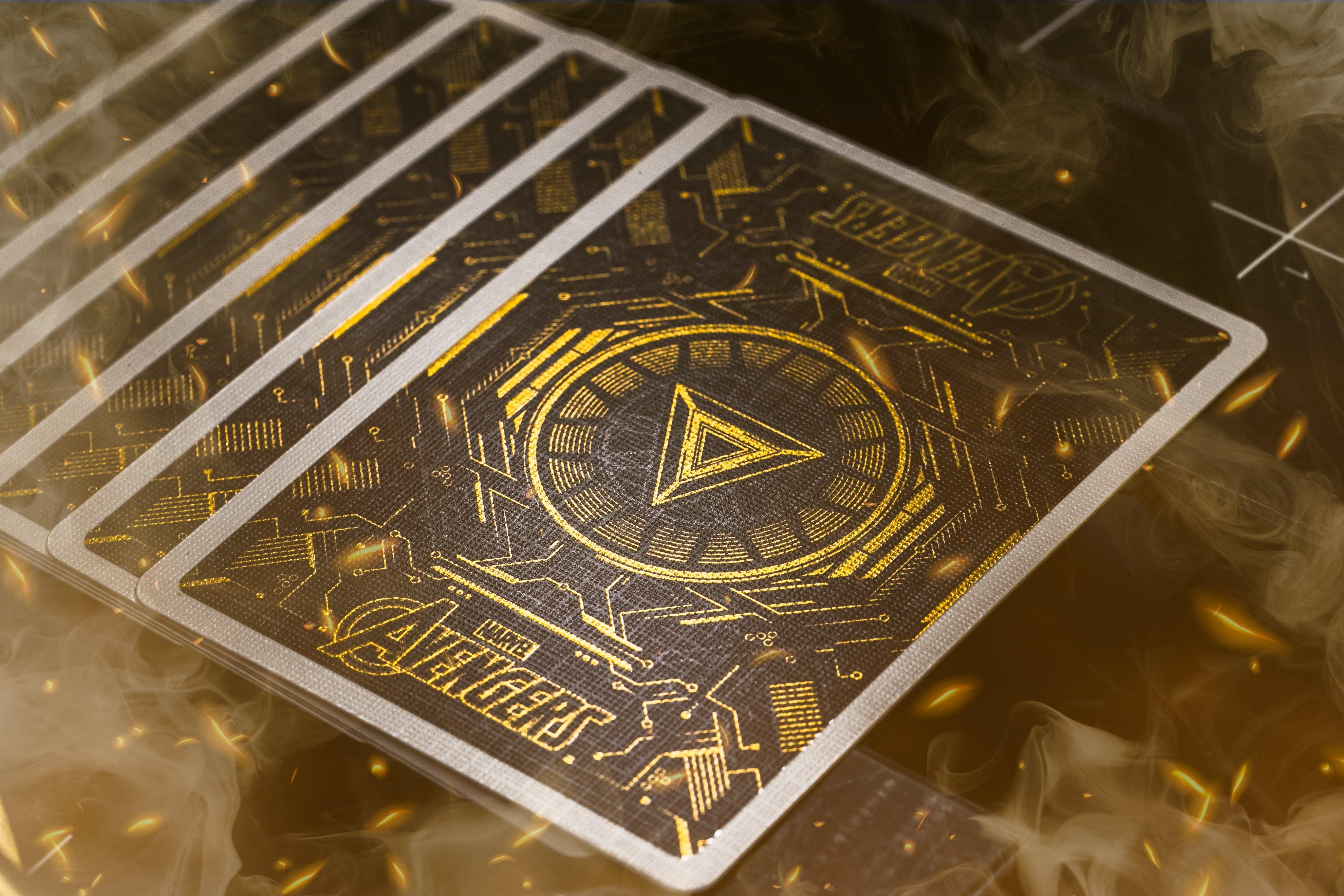 Iron Man MK 21 Gold Foil Playing Cards - Premium Collectible Marvel Superhero Poker Cards for Game Nights, Gifts & Collectors