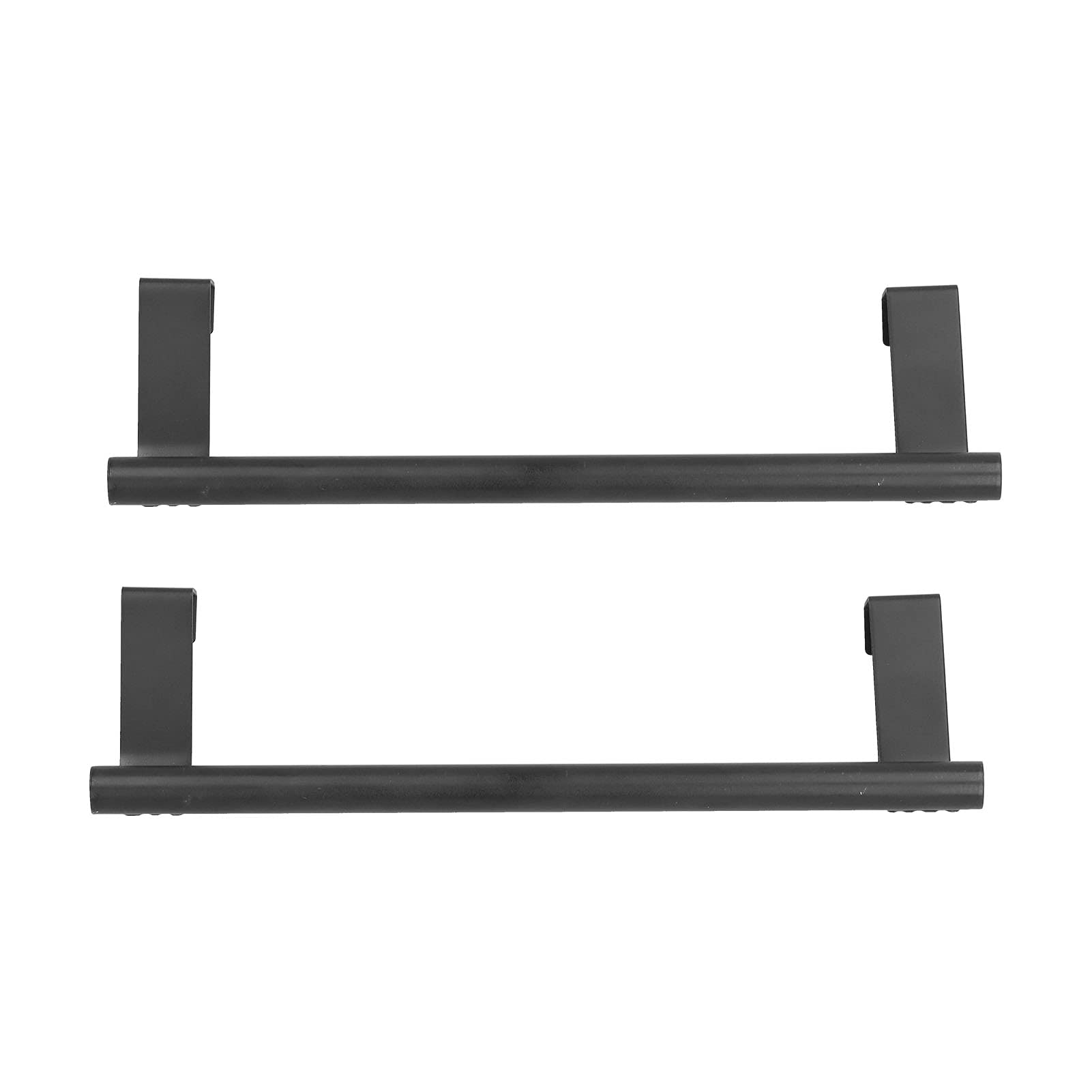 2-Pack No Drill No Nail Cabinet Door Towel Rack - 36cm Bathroom & Kitchen Towel Holder, Dish Cloth Hanger, Robe Hook for Home, Hotel - Space Saving Storage Solution for Small Bathrooms & Compact Kitchens