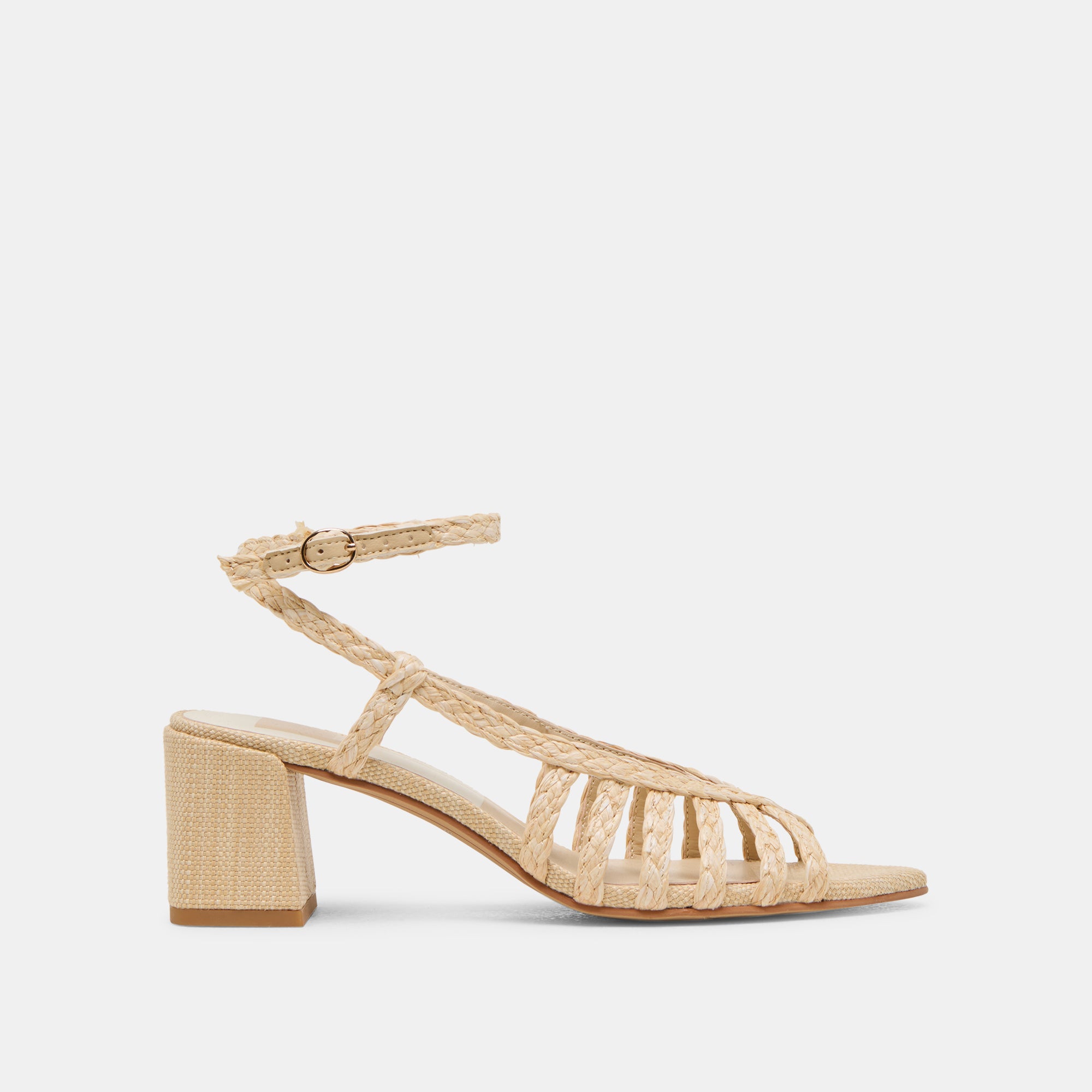 YASMIN Women's Natural Raffia Heels - Comfortable Summer Wedge Sandals for Beach, Vacation, and Casual Outings