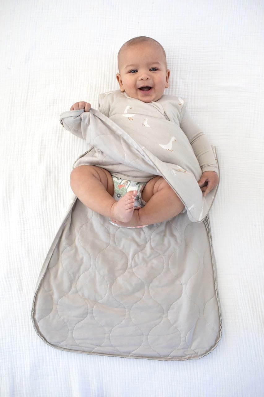 GUNAMUNA Unisex Baby & Toddler Wearable Sleeping Bag - Bamboo Rayon 0.5 TOG Premium Duvet Sleep Sack for Newborns & Infants | Soft & Breathable for Nursery, Daycare & Travel