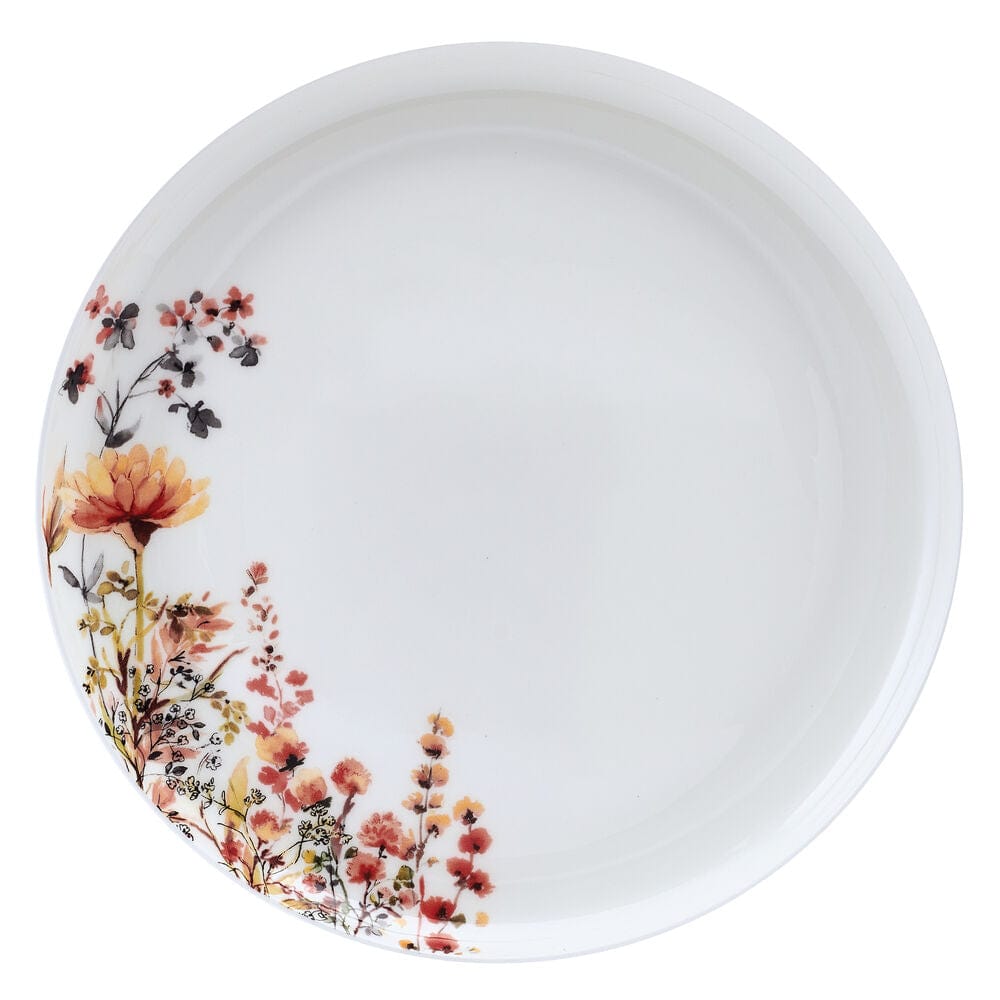 Wildflower Bliss 12-Piece Dinnerware Set - Porcelain Plates, Bowls & Mugs for 4 - Elegant Floral Design for Everyday Dining, Dinner Parties & Home Decor
