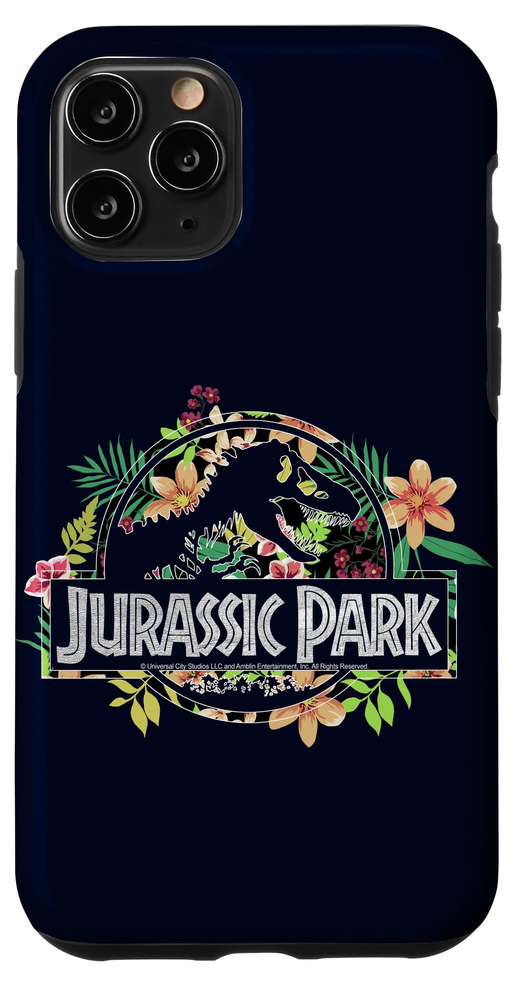 iPhone 11 Pro Case with Jurassic Park Floral Logo - Durable Protective Cover for Everyday Use, Work & Travel