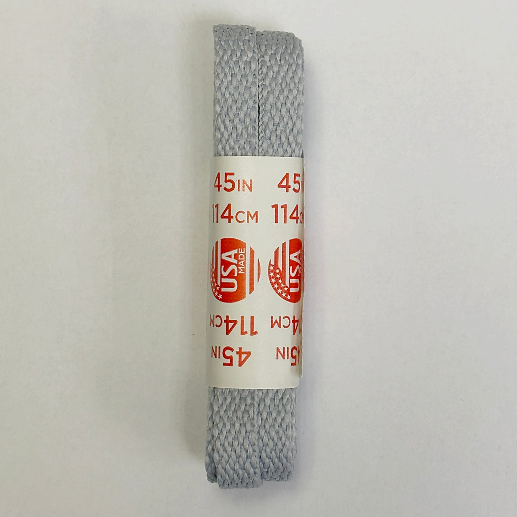 Premium Gray Replacement Shoe Laces for New Balance Sneakers - Made in USA - Durable & Comfortable for Running, Walking & Everyday Wear