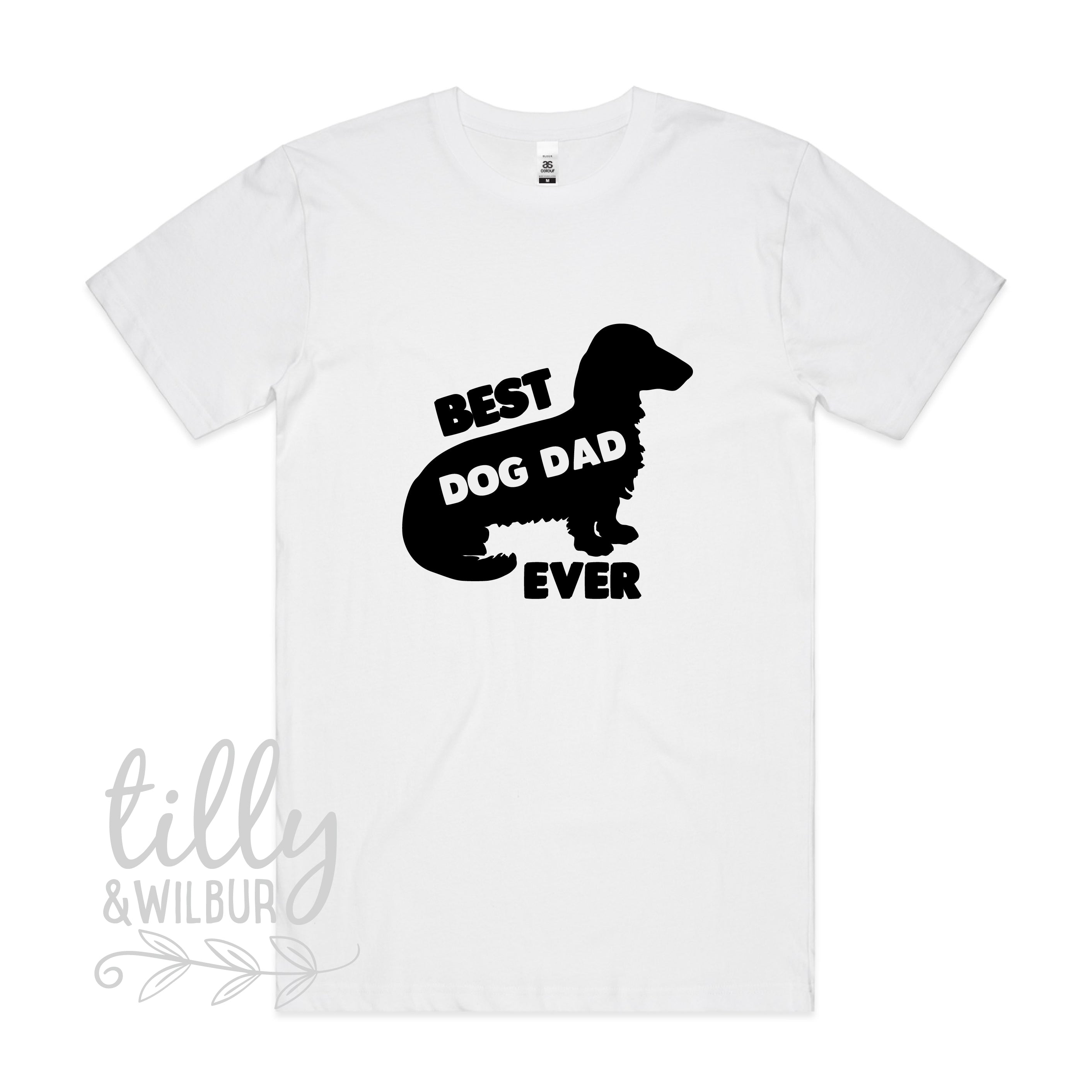 Best Dog Dad Ever Dachshund T-Shirt - Funny Wiener Dog Lover Gift for Men - Perfect for Father's Day, Birthday & Casual Wear