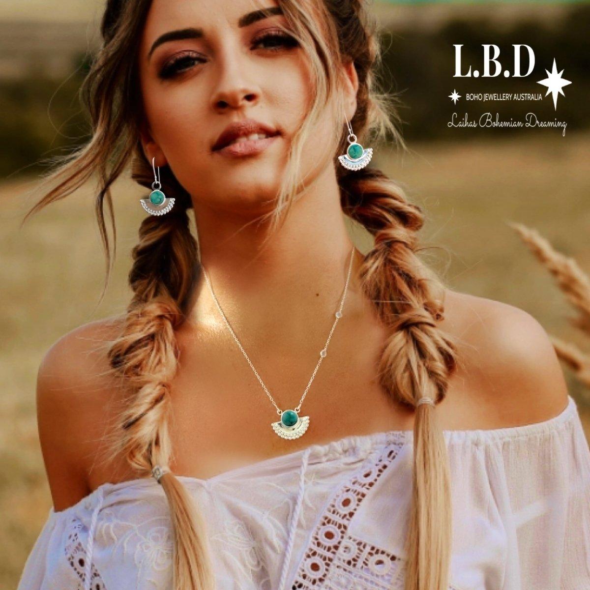 Dare To Dream Turquoise Earrings for Women - Boho Chic Handmade Jewelry - Perfect for Parties, Weddings & Everyday Wear