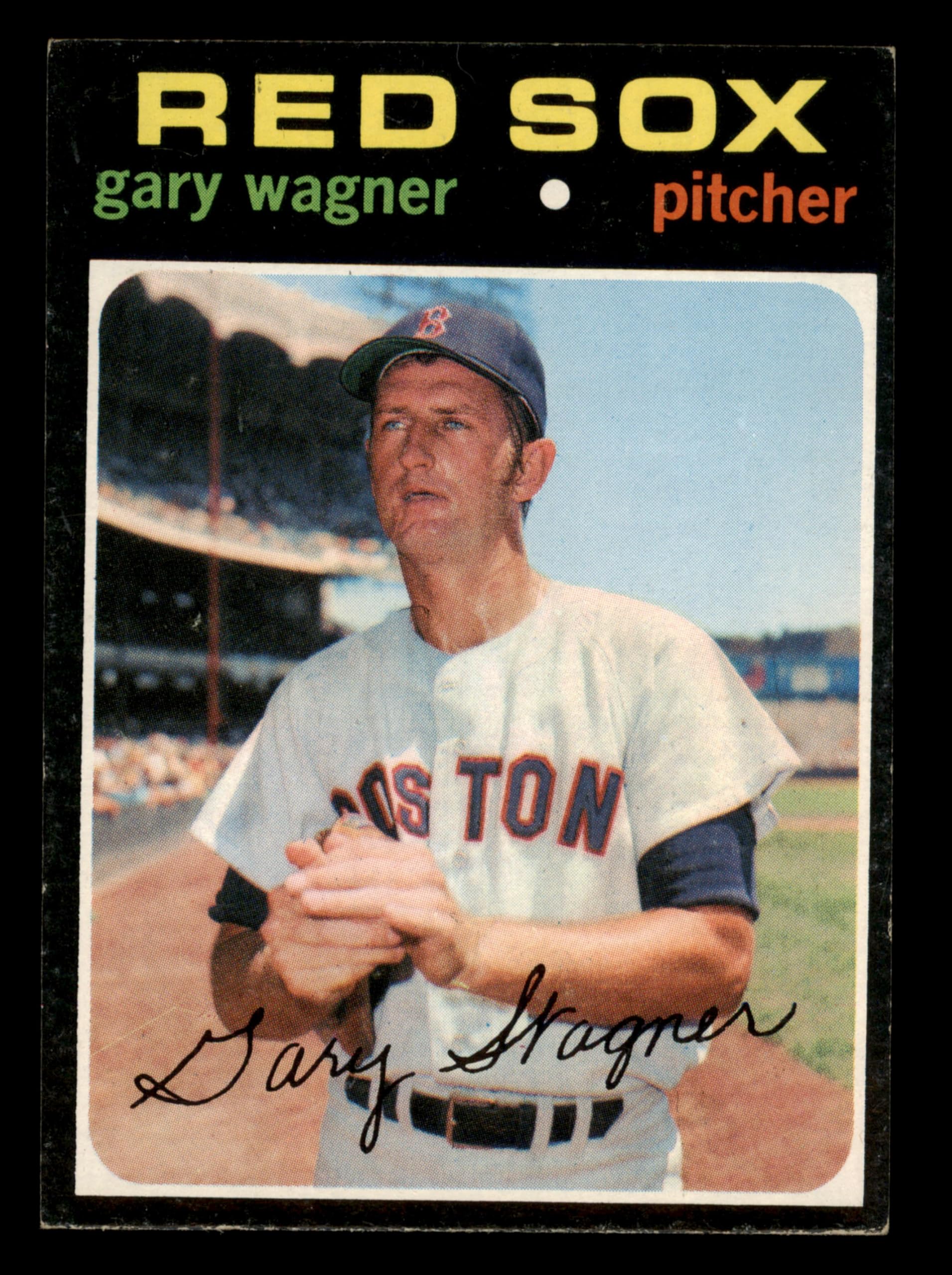 1971 Topps #473 Gary Wagner Boston Red Sox Baseball Card - EX Condition - Vintage MLB Collectible for Sports Memorabilia & Fan Display
