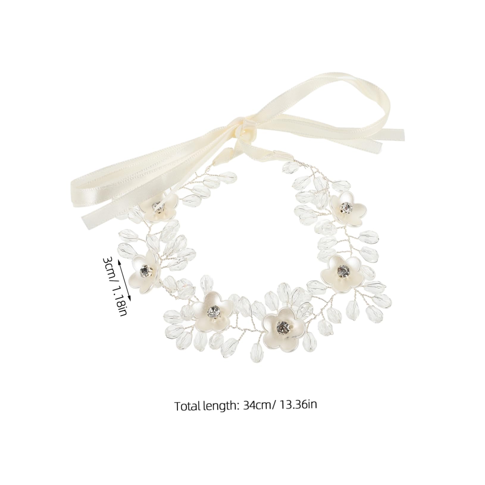 FRCOLOR Crystal Pearl Bridal Headband for Women - Elegant Wedding Hair Accessories for Bride, Bridesmaid & Girls - Perfect for Weddings, Prom & Special Occasions