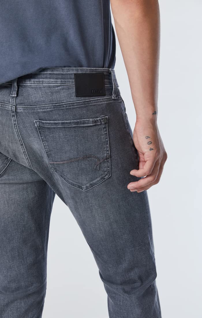 Mavi Men's Jake Regular-Rise Tapered Slim Fit Jeans - Comfortable Stretch Denim Pants for Casual Wear & Everyday Outfits