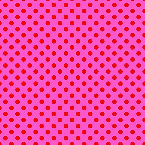 Tula Pink All Stars Peony Pom Poms Fabric - Free Spirit Cotton Quilting Material for DIY Crafts, Home Decor & Sewing Projects