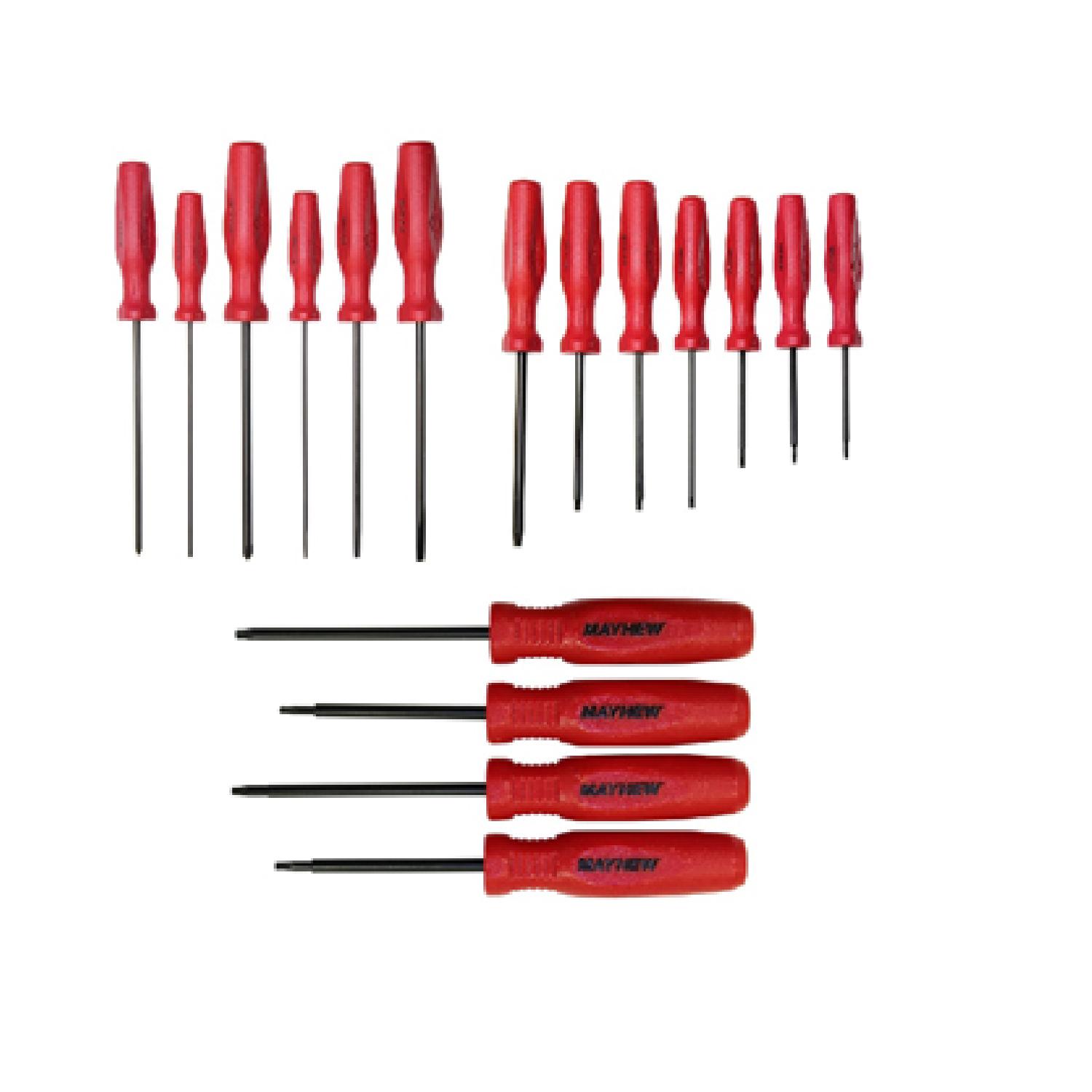 Mayhew Steel 81463 17-Piece Professional Screwdriver Set - Durable Tools for Home Repair, Automotive & DIY Projects