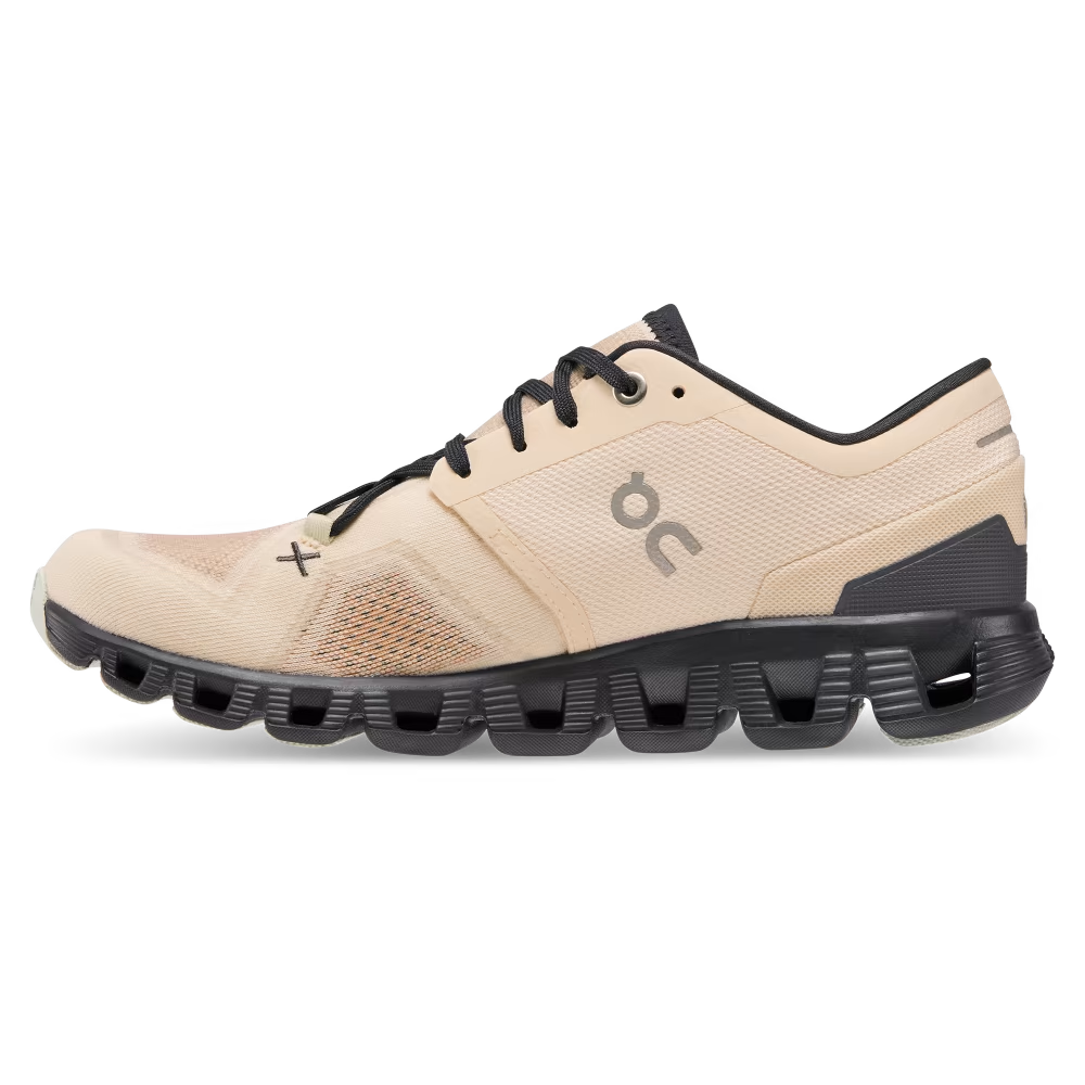 On Running Women's Cloud X 3 Running Shoes - Lightweight & Breathable for Gym, Trail & Daily Wear (Fawn/Magnet Color)