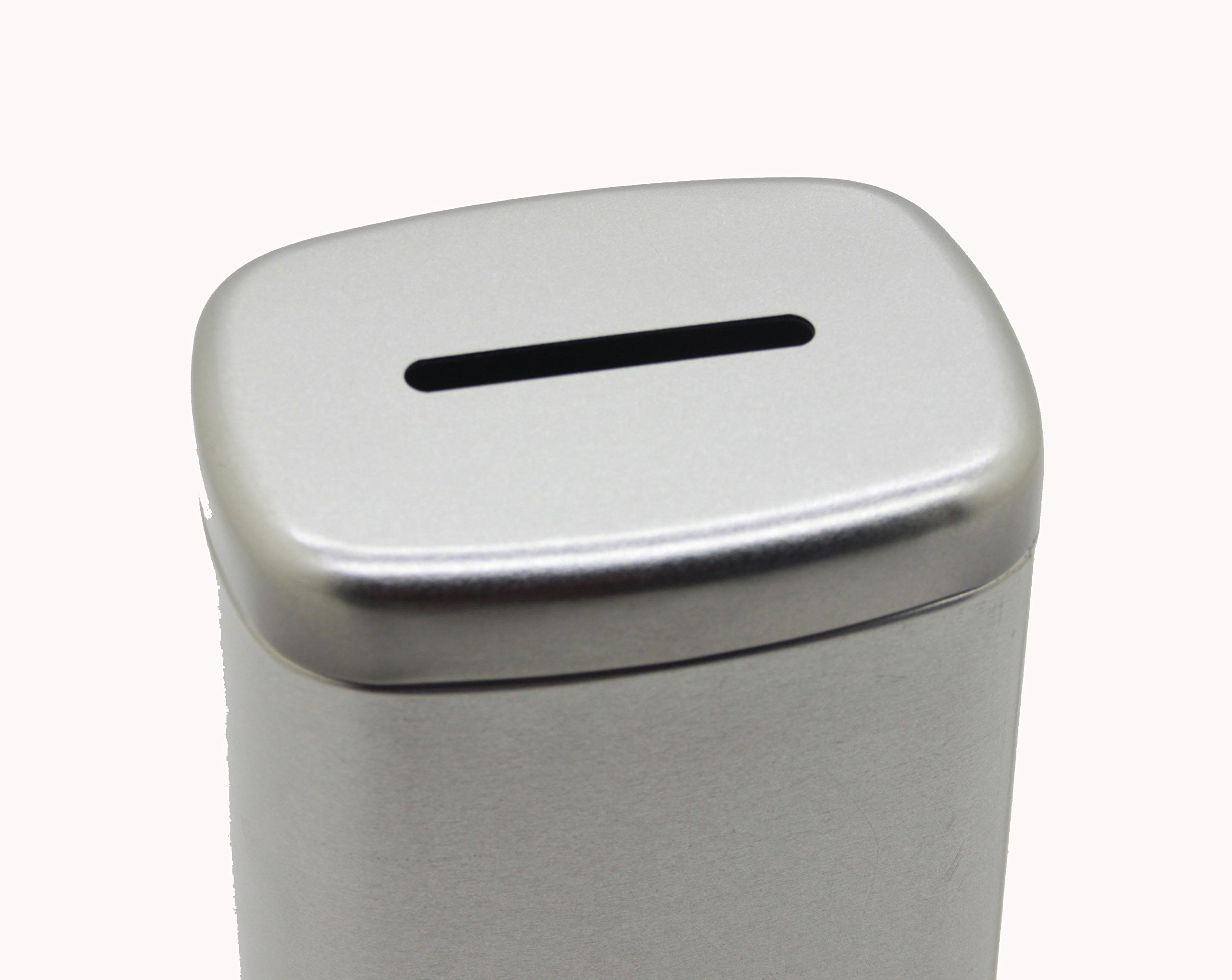 20PK Metal Coin Collection Tin Can Piggy Bank for Donation Fundraising - Perfect for Schools, Churches & Charity Events (Item #15623)