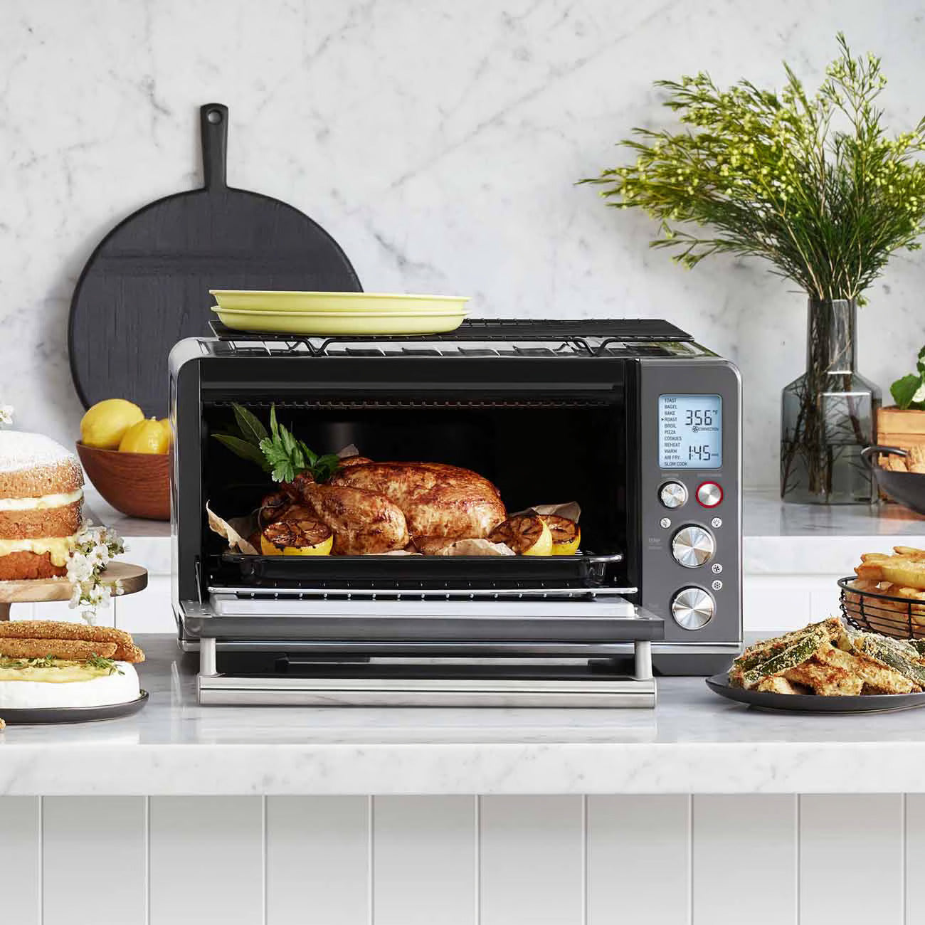 Breville Smart Oven Air Fryer Pro | Countertop Convection Oven with Air Frying | Black Stainless Steel (BOV860BST1BCA1) | Perfect for Baking, Roasting & Crispy Air Frying at Home