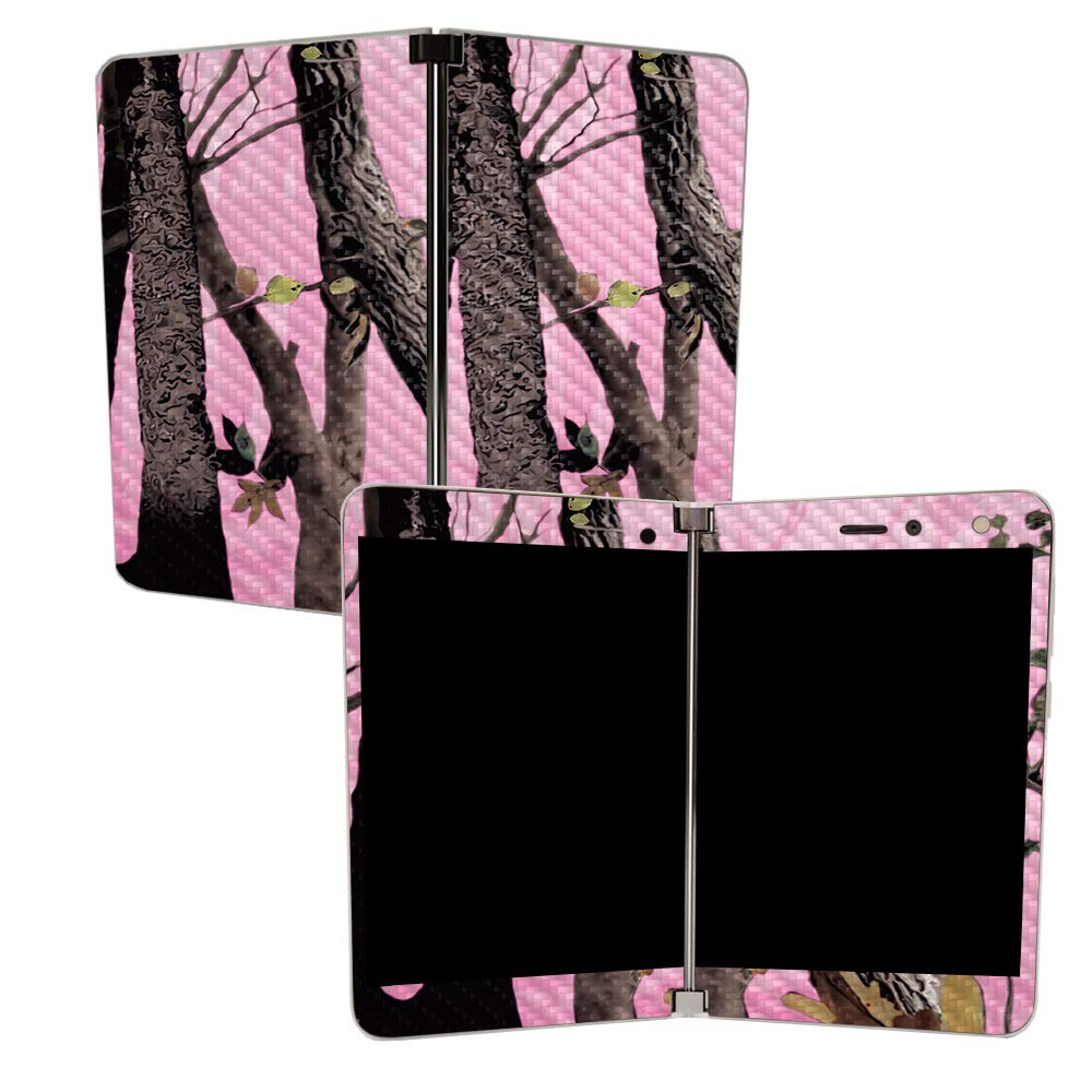 Carbon Fiber Skin for Microsoft Surface Duo - Pink Camo | Protective & Durable | for Work & Travel