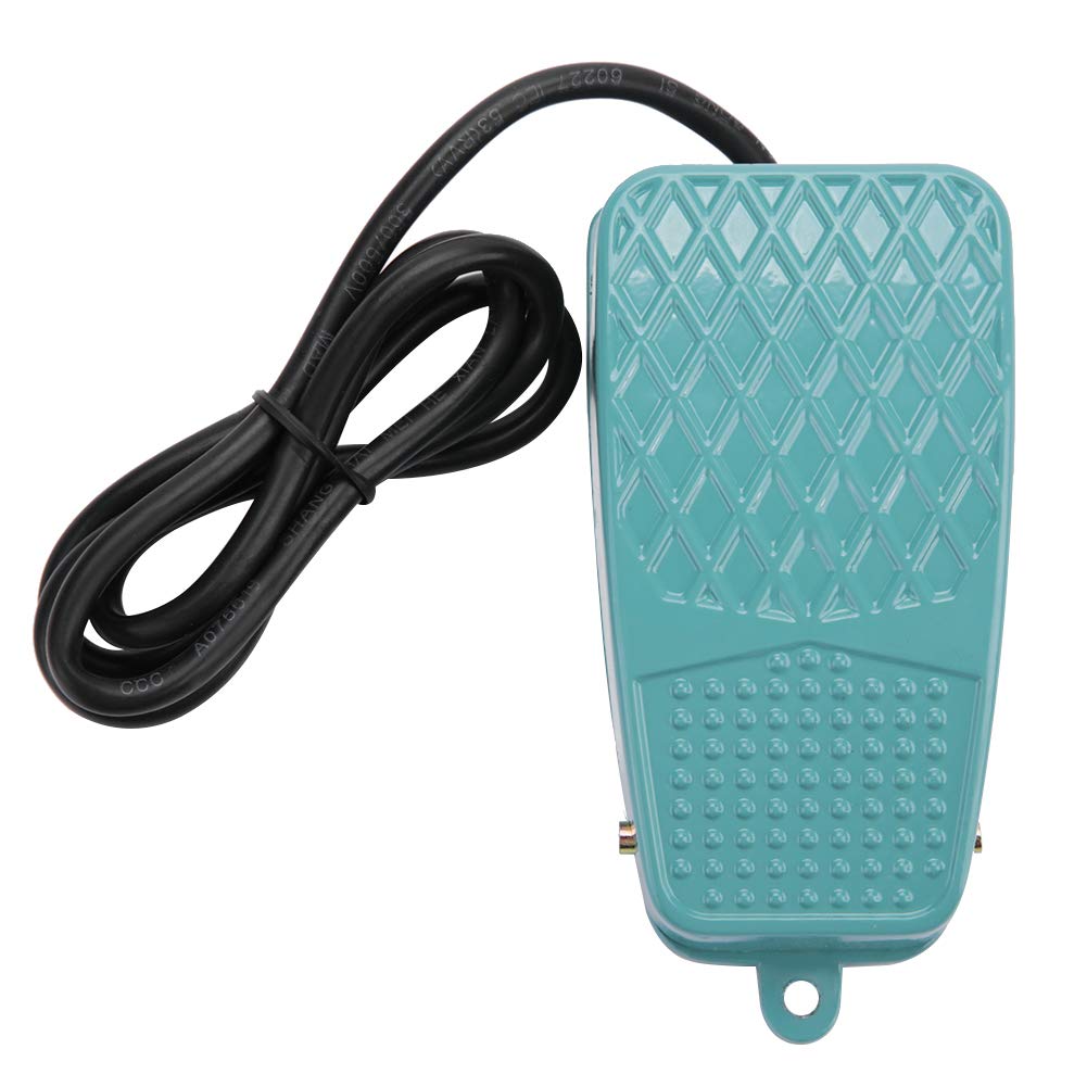 Non-Slip Metal Momentary Foot Pedal Switch - Heavy Duty Foot Operated Controller for Sewing Machines, Industrial Equipment & DIY Projects