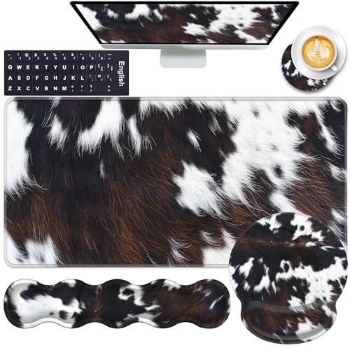 Cute Cowhide Brown Black Cow