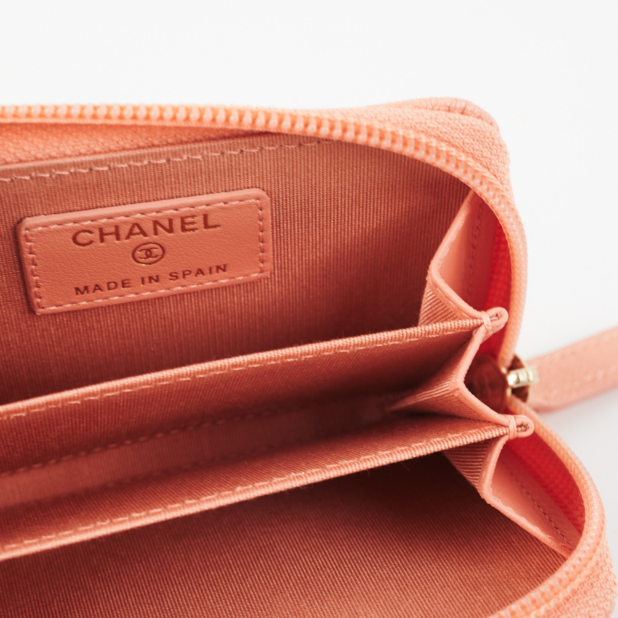 Chanel Boy Zip Compact Wallet in Pink - Luxury Leather Wallet for Women, Perfect for Everyday Use & Special Occasions