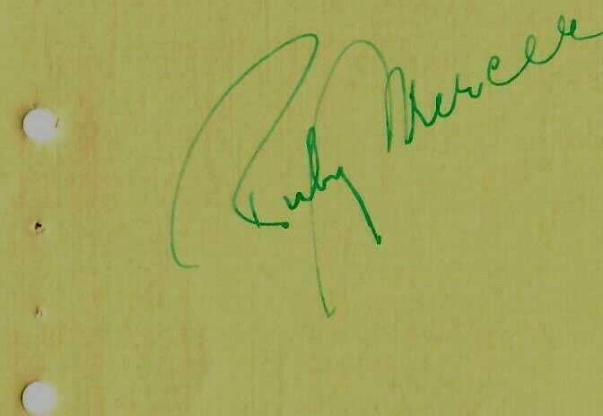 RARE! Ruby Mercer Hand Signed 'Opera Canada' Album Page - Authentic Collectible for Music Memorabilia & Opera Fans