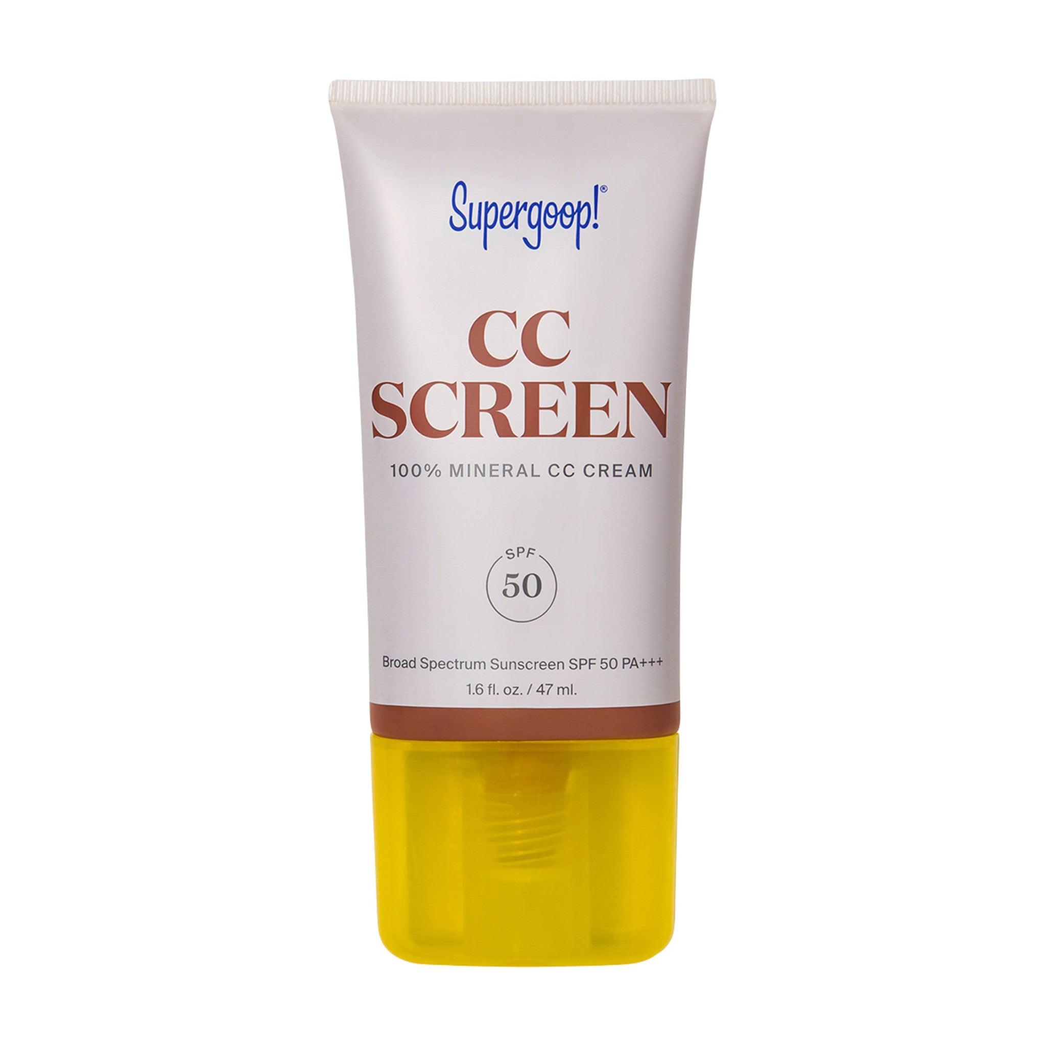 100% Mineral CC Cream with SPF 50 - Natural Sunscreen & Lightweight Foundation for Daily Coverage - Perfect for Sensitive Skin & Everyday Wear