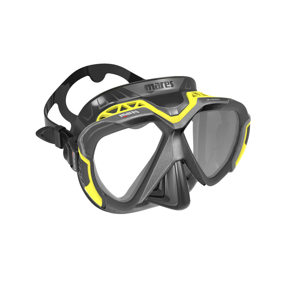 Mares X Wire Scuba Diving Mask - Anti-Fog, UV Protection, Wide View for Snorkeling & Underwater Exploration